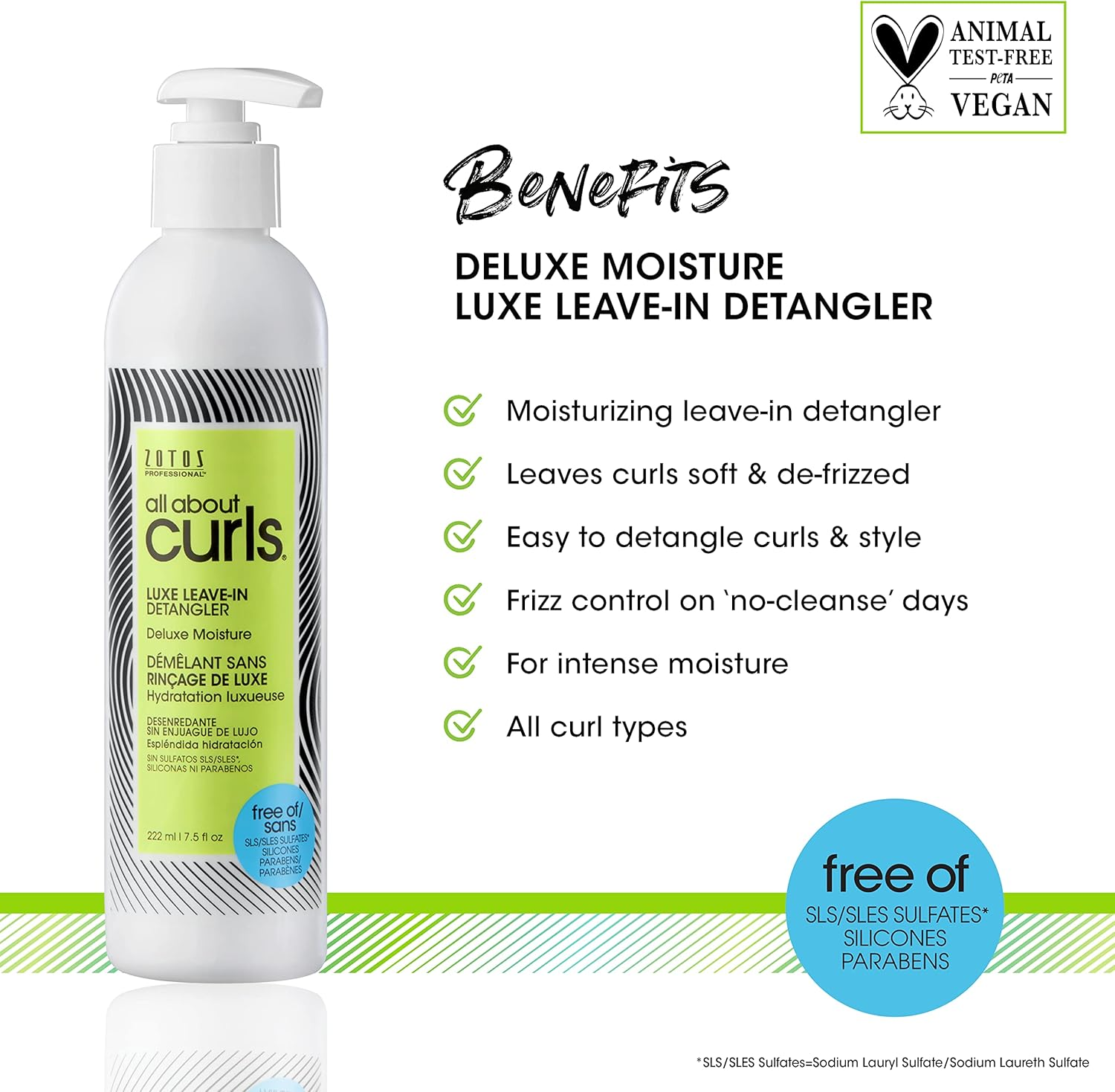 All about Curls Luxe Leave-In Detangler by All about Curls for Unisex - 7.5 Oz Detangler, 1 Count