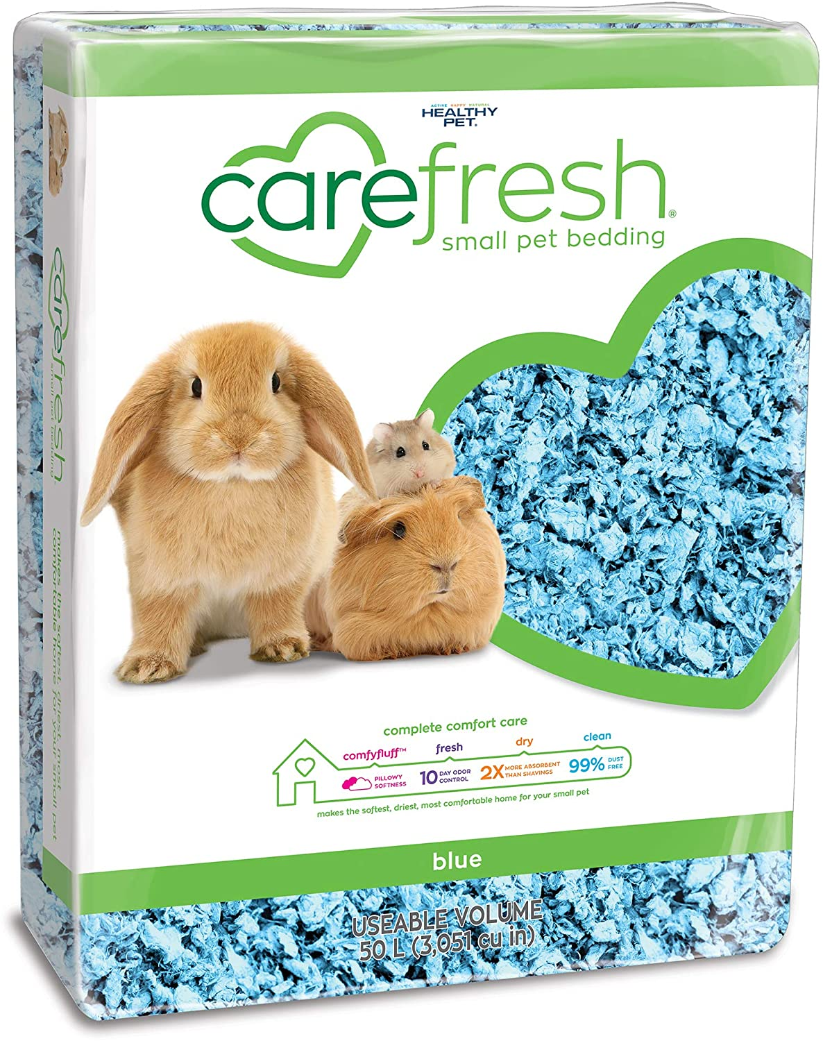 Carefresh Natural Paper Small Animal Bedding 23 Litre, Blue