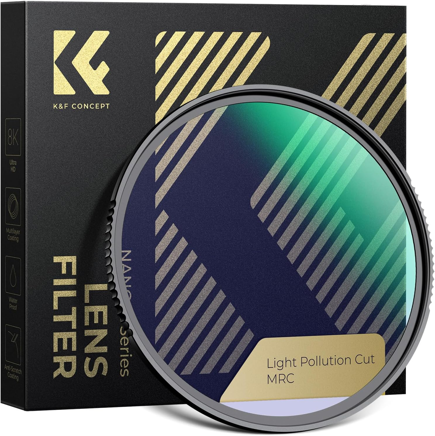 K&F Concept 58Mm Clear-Natural Night Filter Light Pollution Reduction Filter for Night Sky/Star (Nano-X Series) image number 4