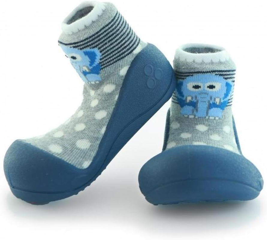 Attipas Baby Shoes Socks Rubber Sole First Walker Soft Cotton Ideal Baby Registry Gifts