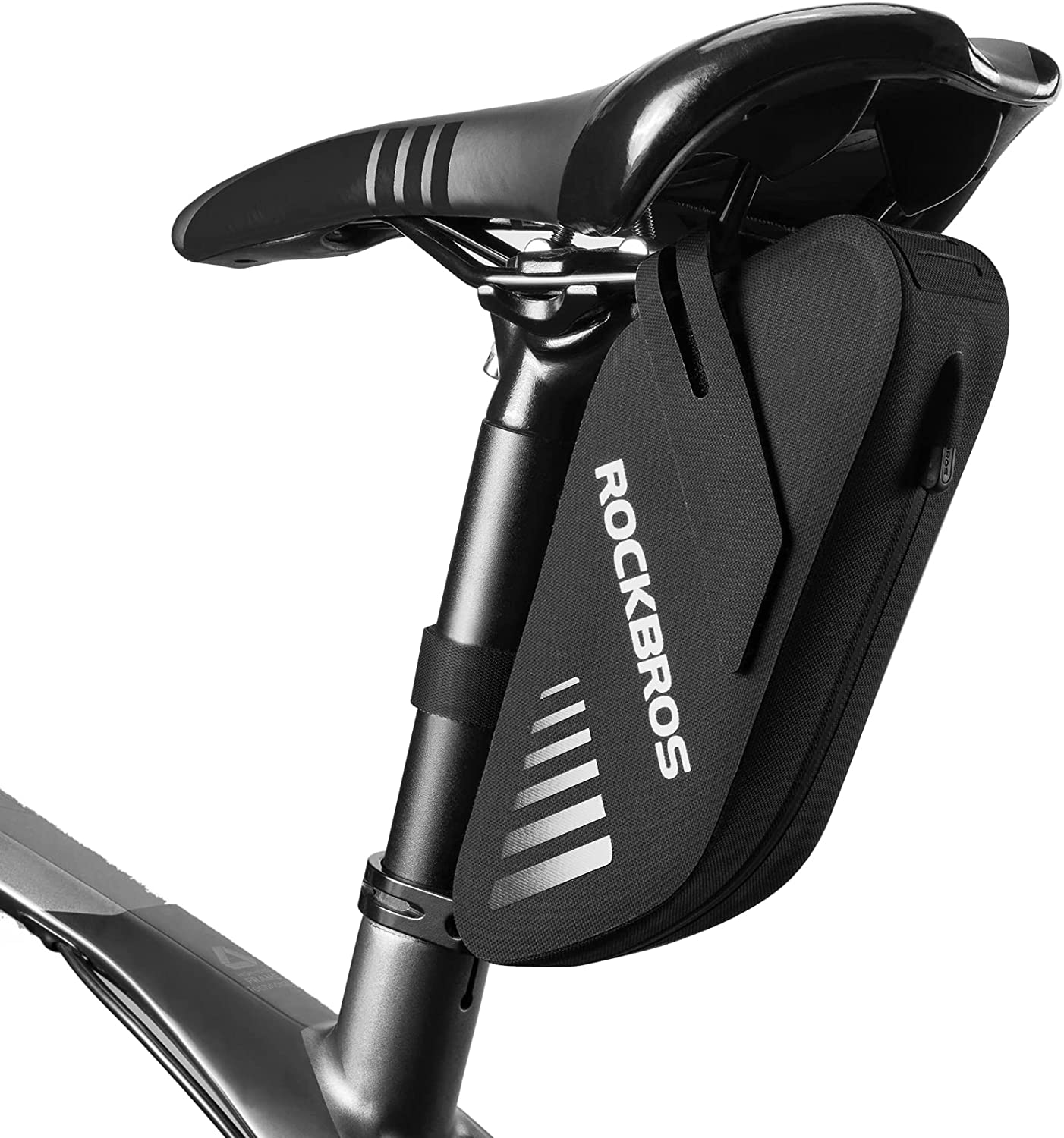 ROCKBROS Bike Saddle Bag Waterproof Bike Seat Bag for Mountain Road Tail Seat Pack Bicycle Top Tube Storage Bag image number 1