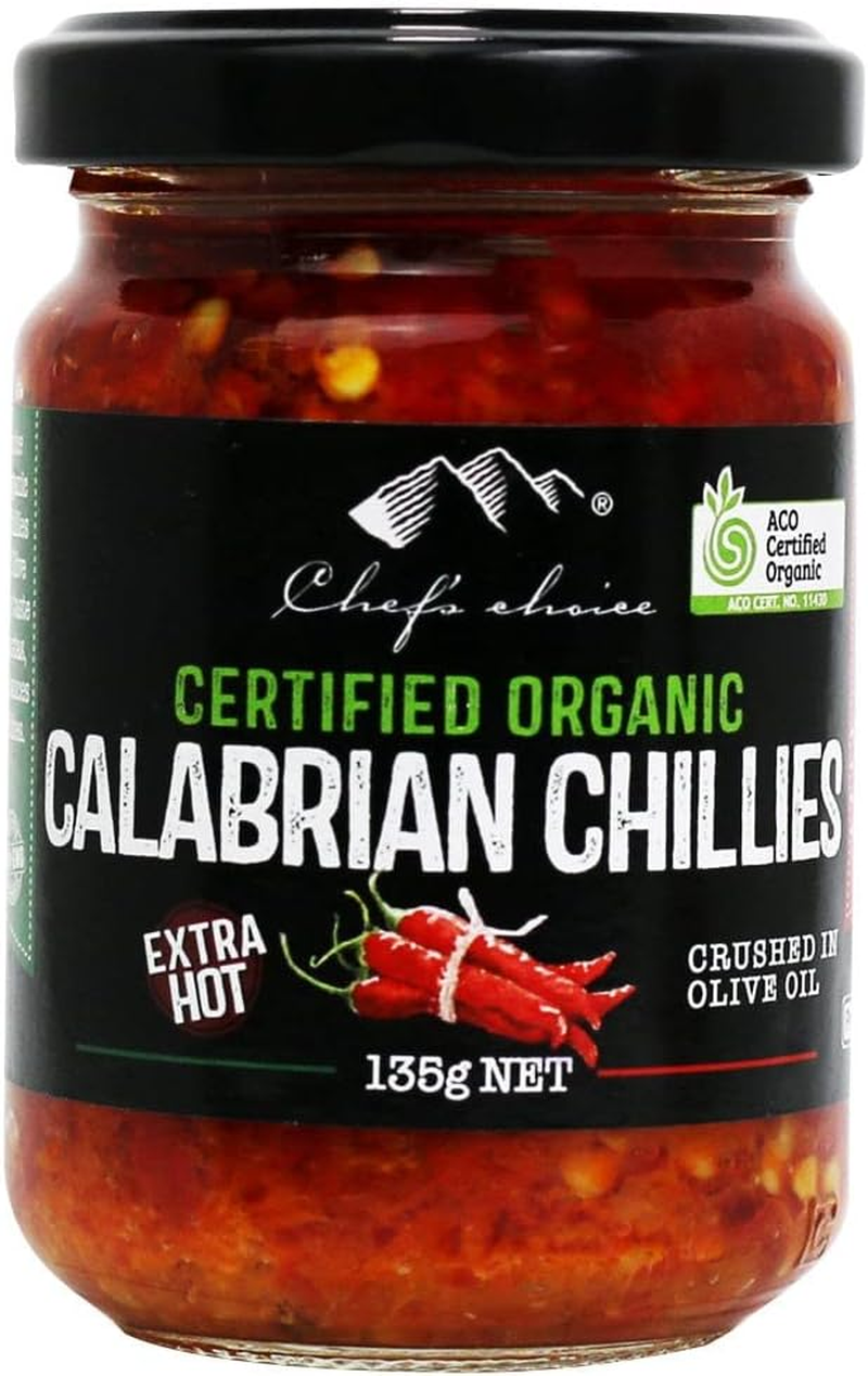 Chef'S Choice Organic Calabrian Extra Hot Chillies 135 G Red image number 1