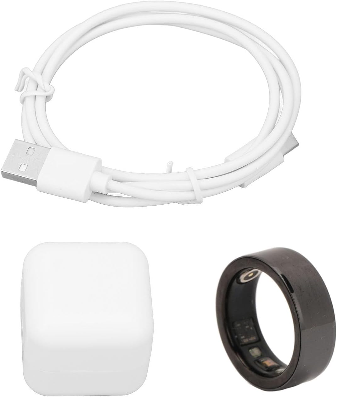 Fitness Smart Ring Flexible Health Tracking Ring for Blood Pressure Body Temperature Monitoring Adjustable Fitness Tracker for Men Women Gift Size 18 image number 4