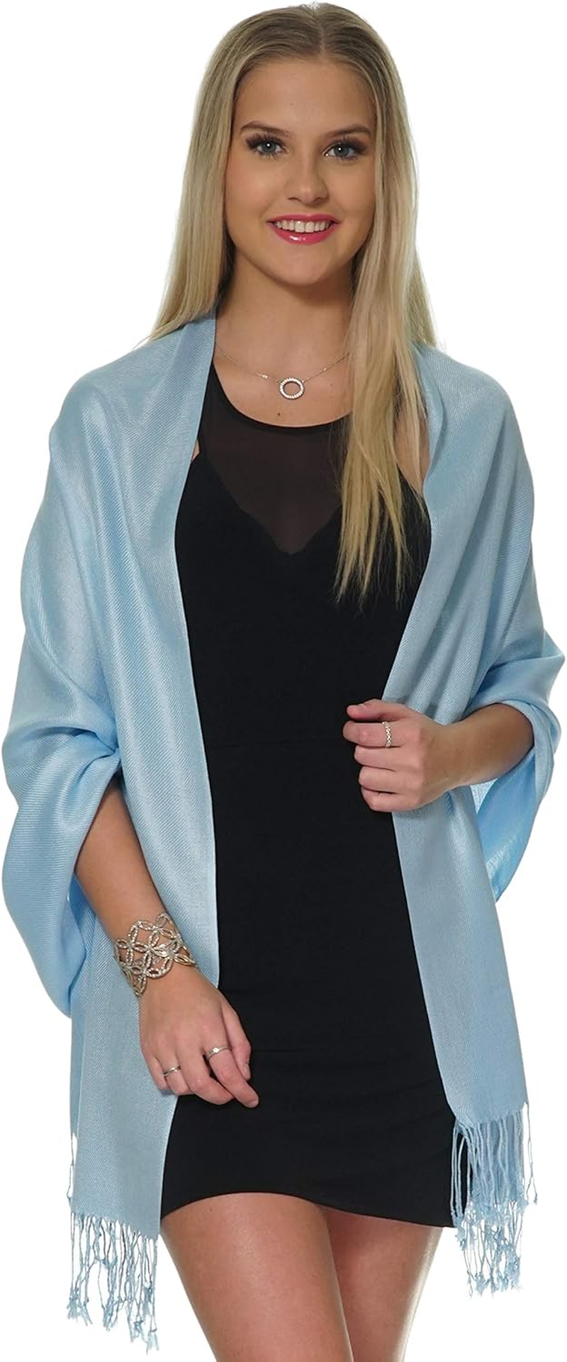 Pashmina Shawls and Wraps for Evening Dresses, Large Soft Pashminas Wedding Shawl image number 1