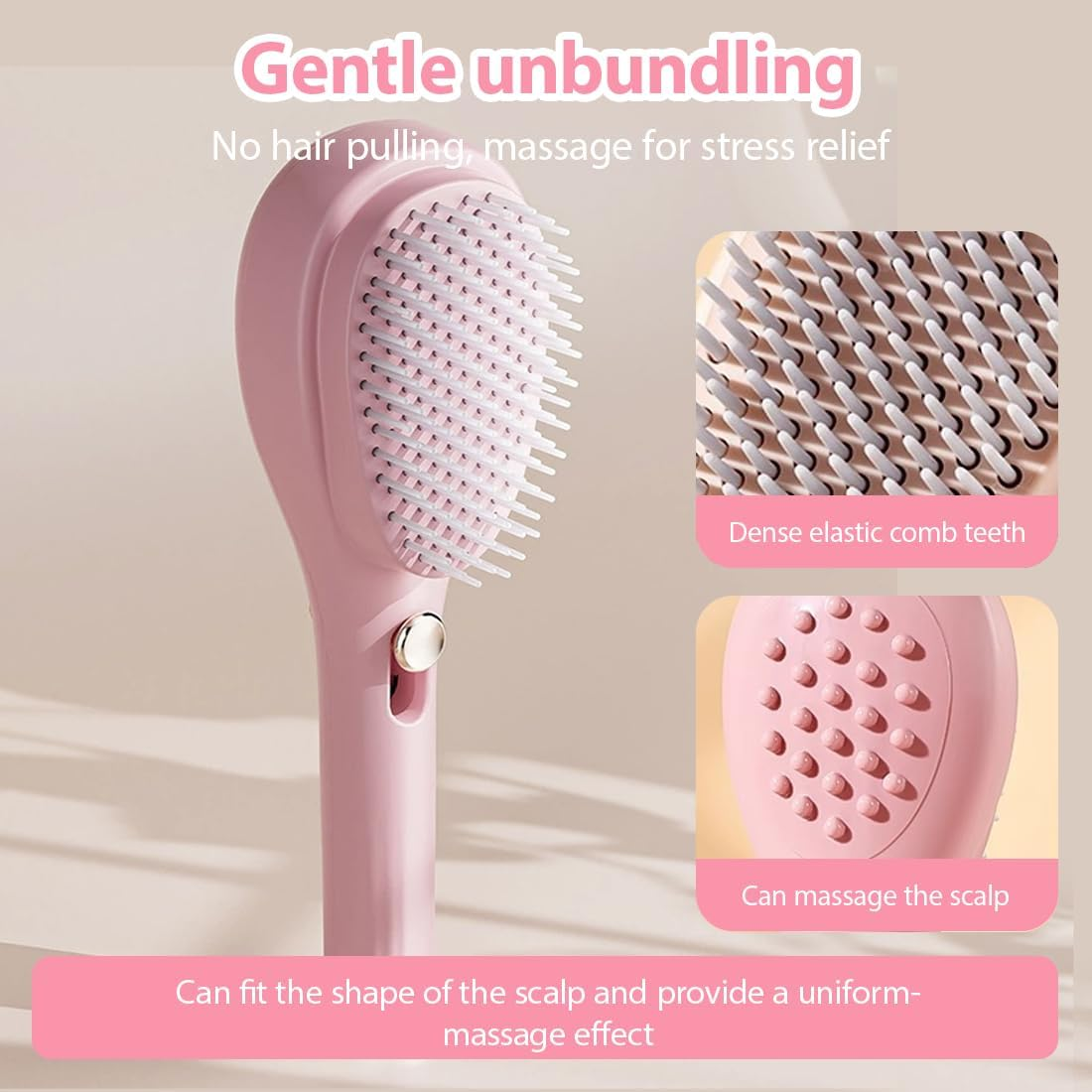 Luliyldj Curly Hair Brush, Curl Defining Brush, Hair Brush for Combing and Shaping, Reduces Pulling and Curling Separation for Defined Curls image number 2
