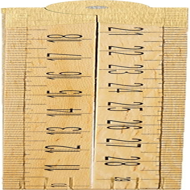 R.S.T. Wooden Folding Rule 1000Mm/39In Rsr073 image number 2
