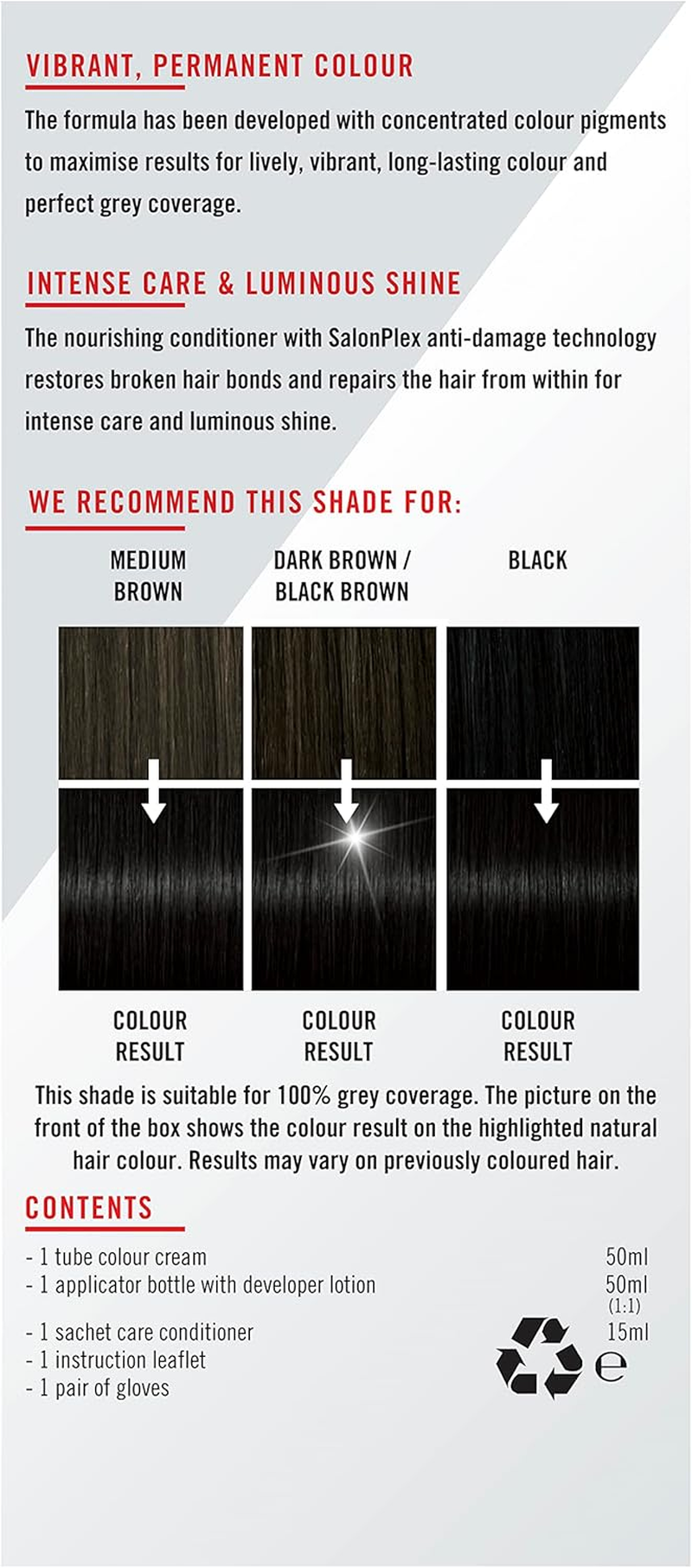 Schwarzkopf LIVE Colour Permanent 1.0 Black (Pack of 2) image number 5