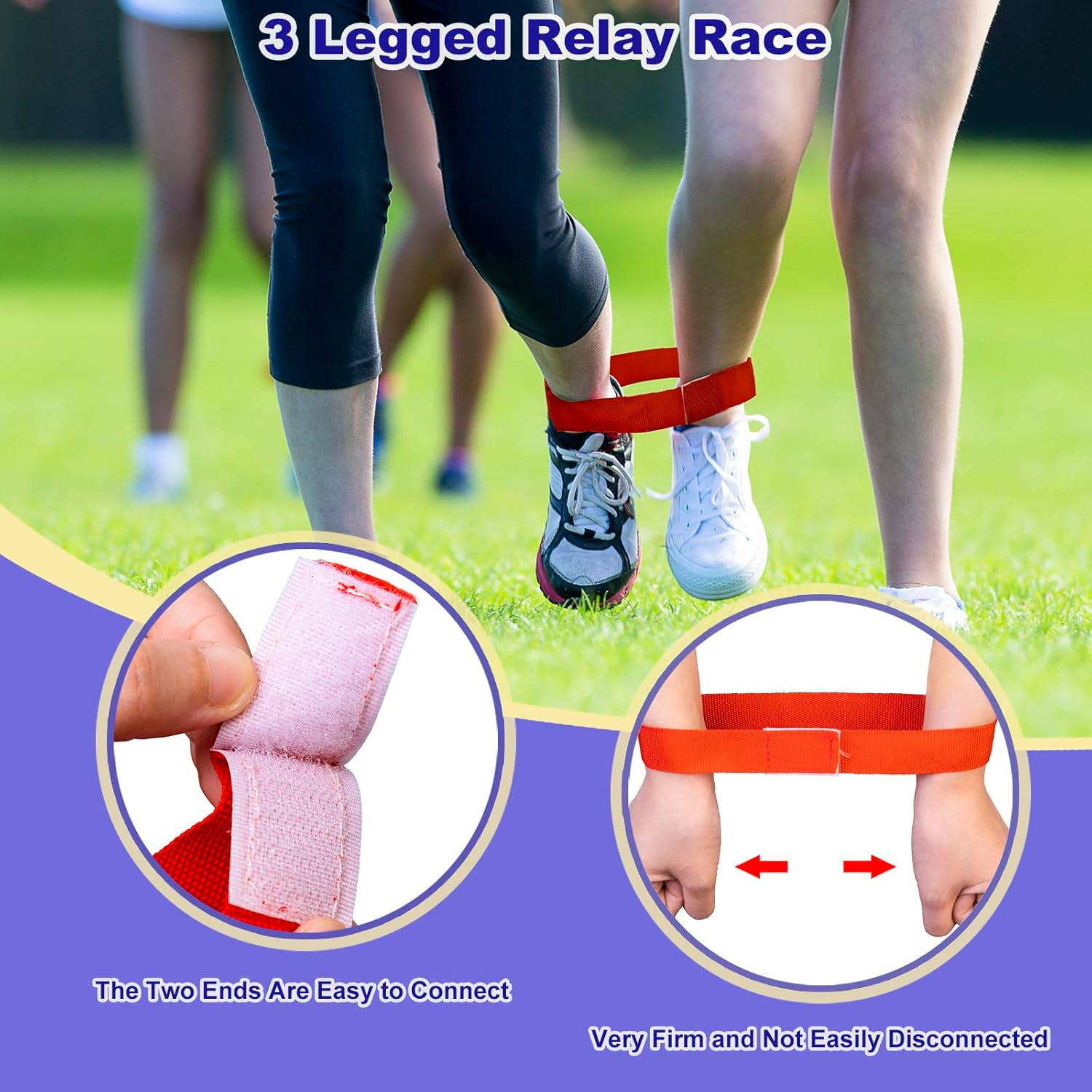 Potato Sack Race Bags - Sack Race Bags for Adults and Kids, Bean Bag Toss Game, 3 Legged Relay Race, Egg Spoon Game, Carnival Outdoor Lawn Game for Easter, Halloween, Christmas, Birthday Party image number 6