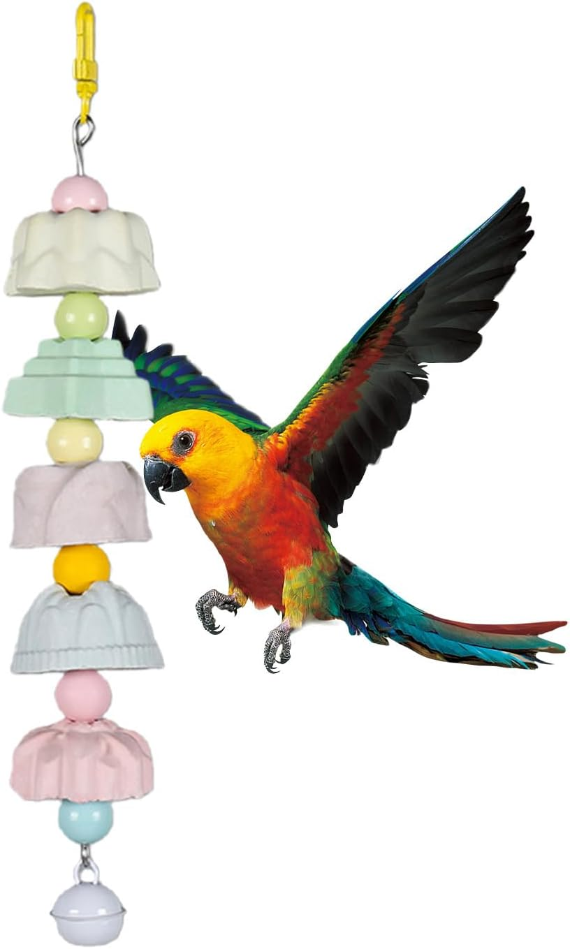 Mivpzisk Parrot Toys | Colorful Pet Chewing Accessories | Cage Bird Bite Chew Training Toys Bell for Cockatiels | for Macaws Parakeet Lovebird Conures Cockatiels Finches image number 3
