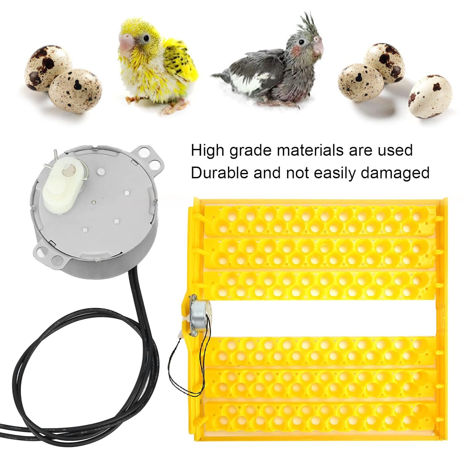 Jerliflyer Egg Tray Turning Motor for Incubators,4W Egg Turner Rotator Motor Tool (220-240V) image number 6