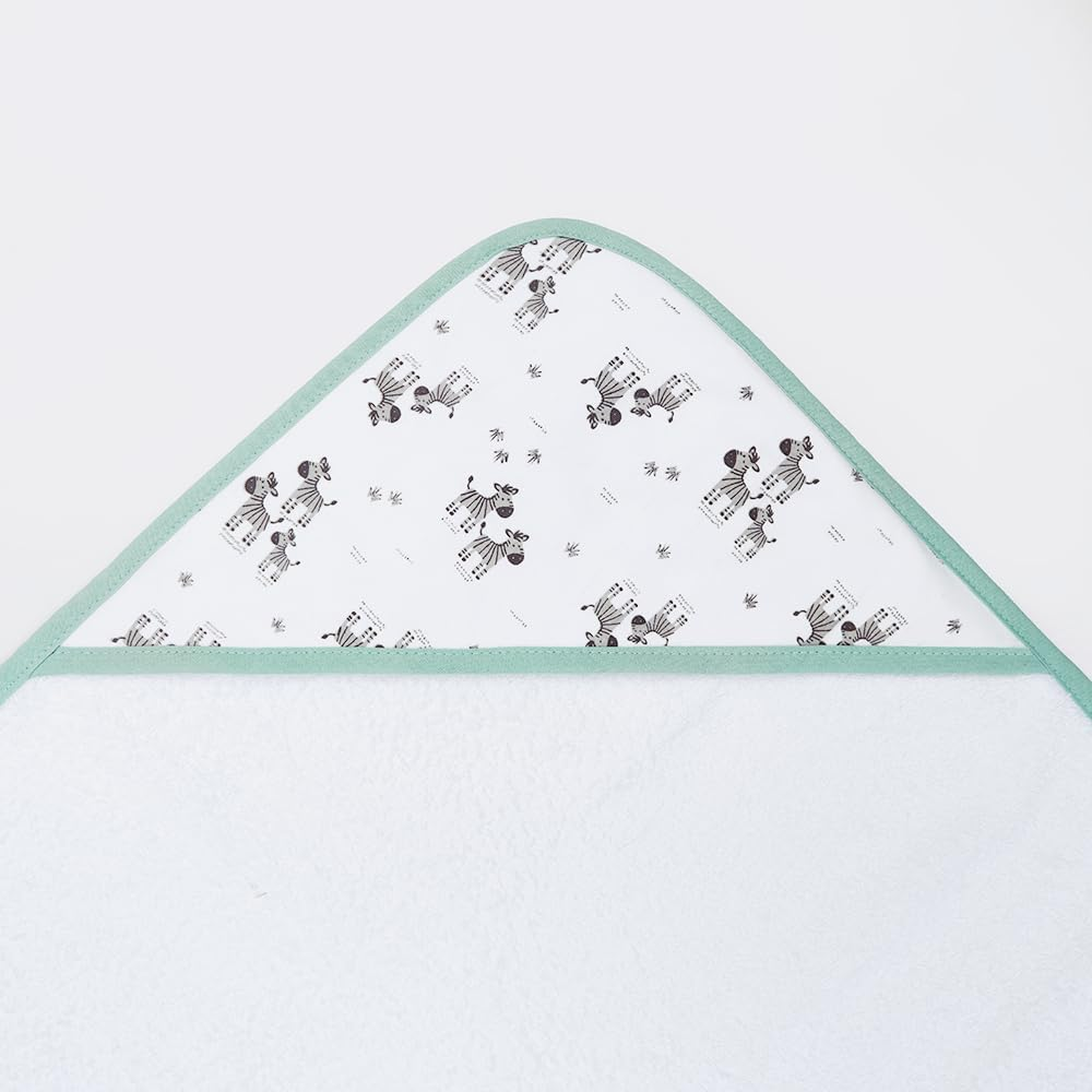 Snugtime Mitten-Zibra Hodded Towel image number 5