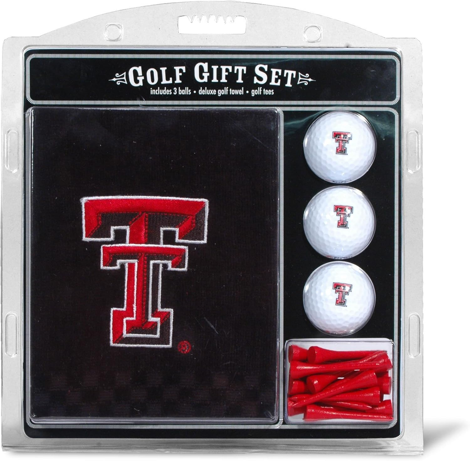 Team Golf NCAA Gift Set Embroidered Golf Towel, 3 Golf Balls, and 14 Golf Tees 2-3/4" Regulation, Tri-Fold Towel 16" X 22" & 100% Cotton image number 6