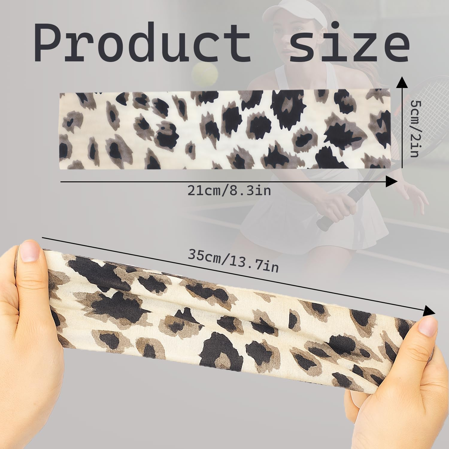 ALLY-MAGIC E22-NSTLD4 Women'S Headband, 4 Pieces Elastic Hair Bands, Women, Soft Headband for Sports, Yoga, Workout, Running, Fitness, Gym, Hair Accessories image number 4