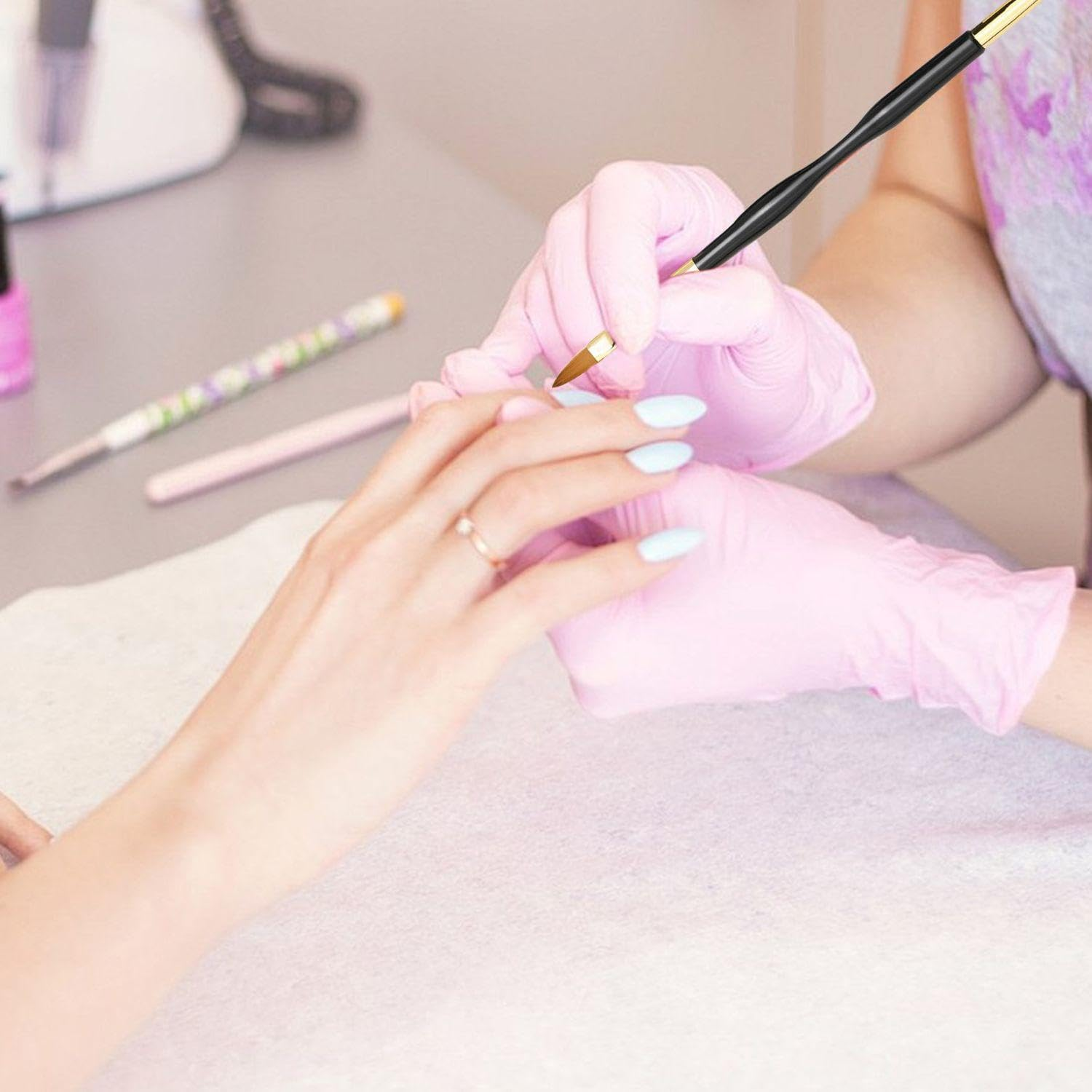 1 Set of Manicure Pen Set, Multifunctional, Reusable, Detailed Strokes and Lines, DIY Artistic Manicure Painting Props