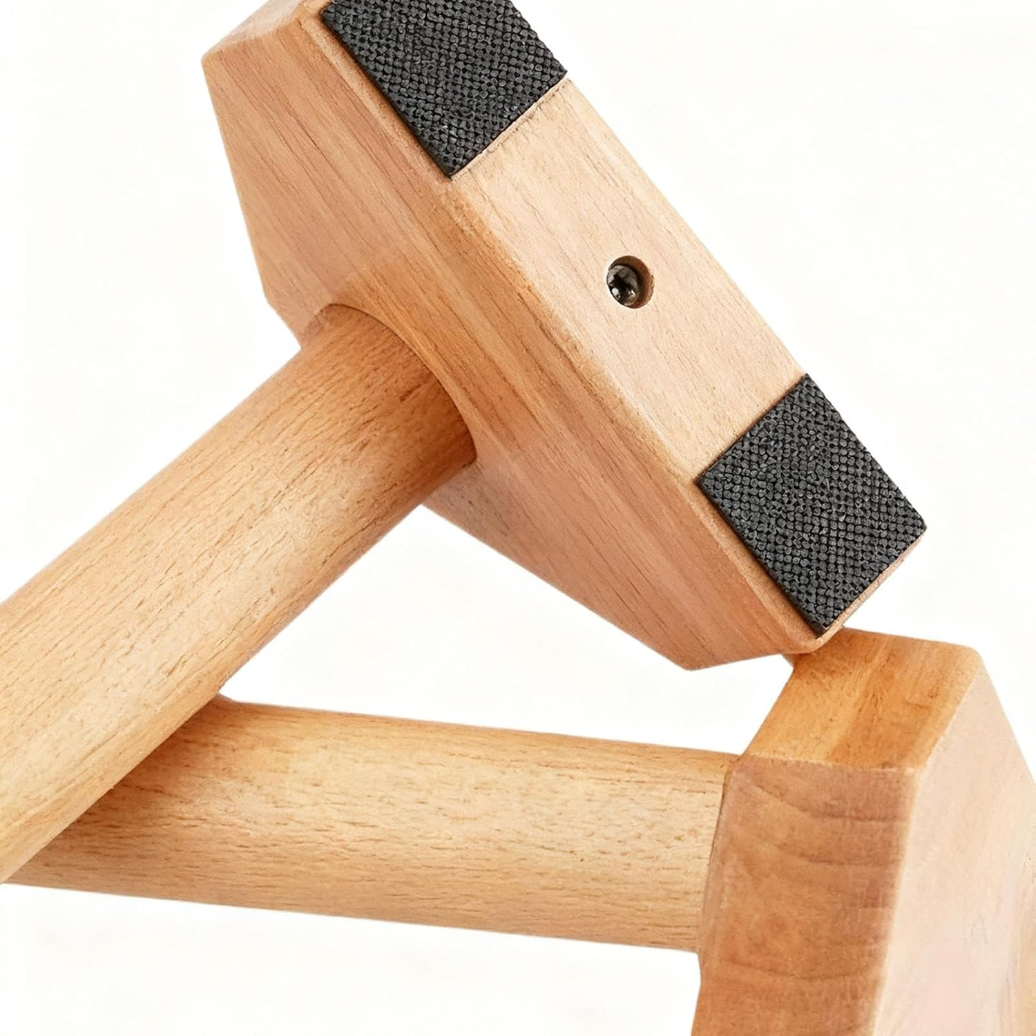 Pushup Bar - Ergonomic Small Wood Non-Slip Base - Home Pushup Bar Stands Grip,For Indoor Office Dorm Apartment image number 6