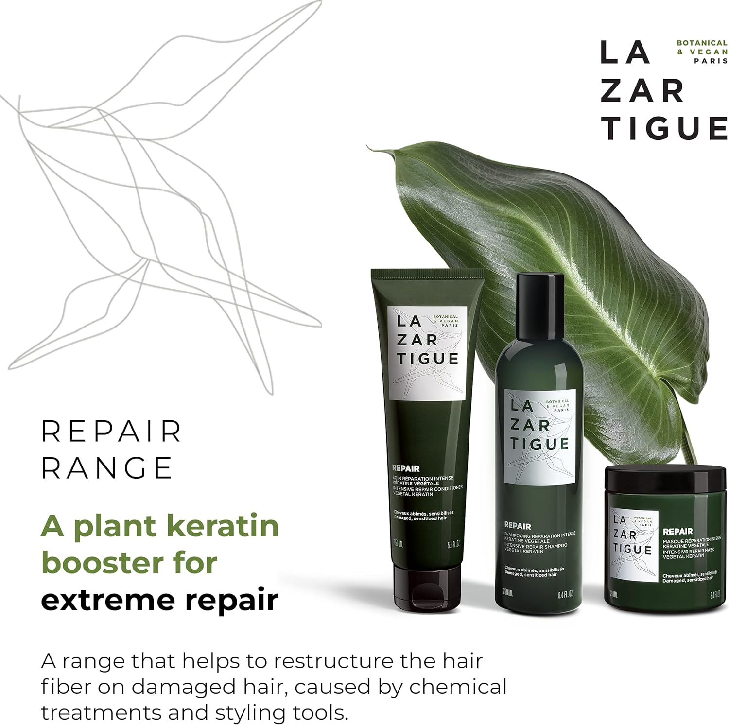 Lazartigue Repair Mask for Women 8.4 Oz Masque image number 5