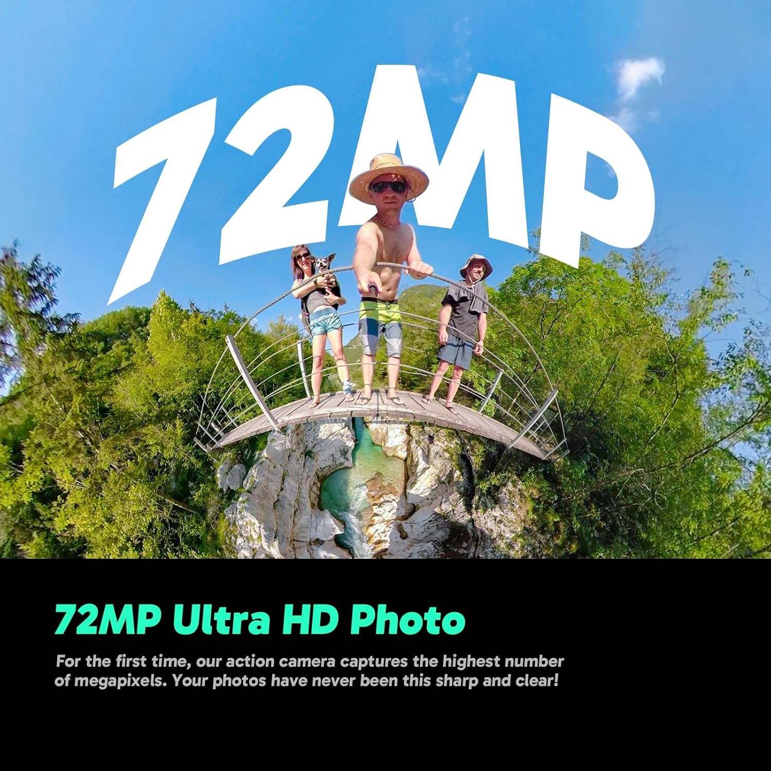 AKASO 360-360&deg;Action Camera 5.7K 360 Video with 1/2" 48MP Sensors, 72MP 360 Photo, 360-Supersmooth, 2.29" Touchscreen, Invisible Selfie Stick Effect, 360&deg;Horizon Lock, AI Tracking image number 1