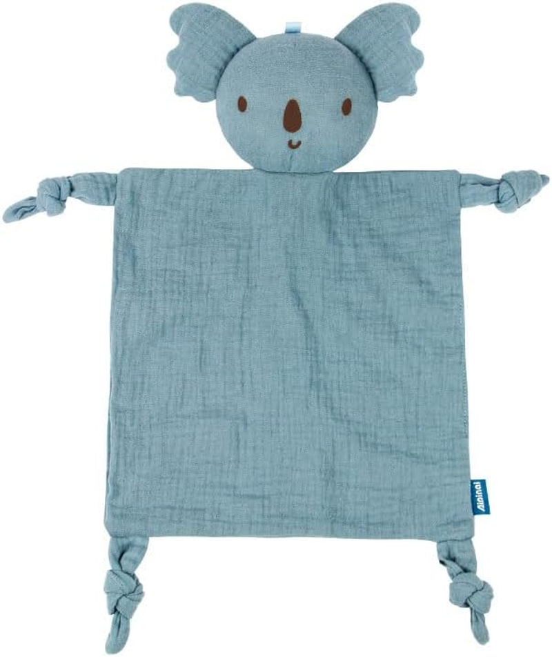 Organic Cotton Muslin Lovey Blanket, Kara Security Blanket Soft & Breathable Lovie Baby Gifts for Boys and Girls One Size