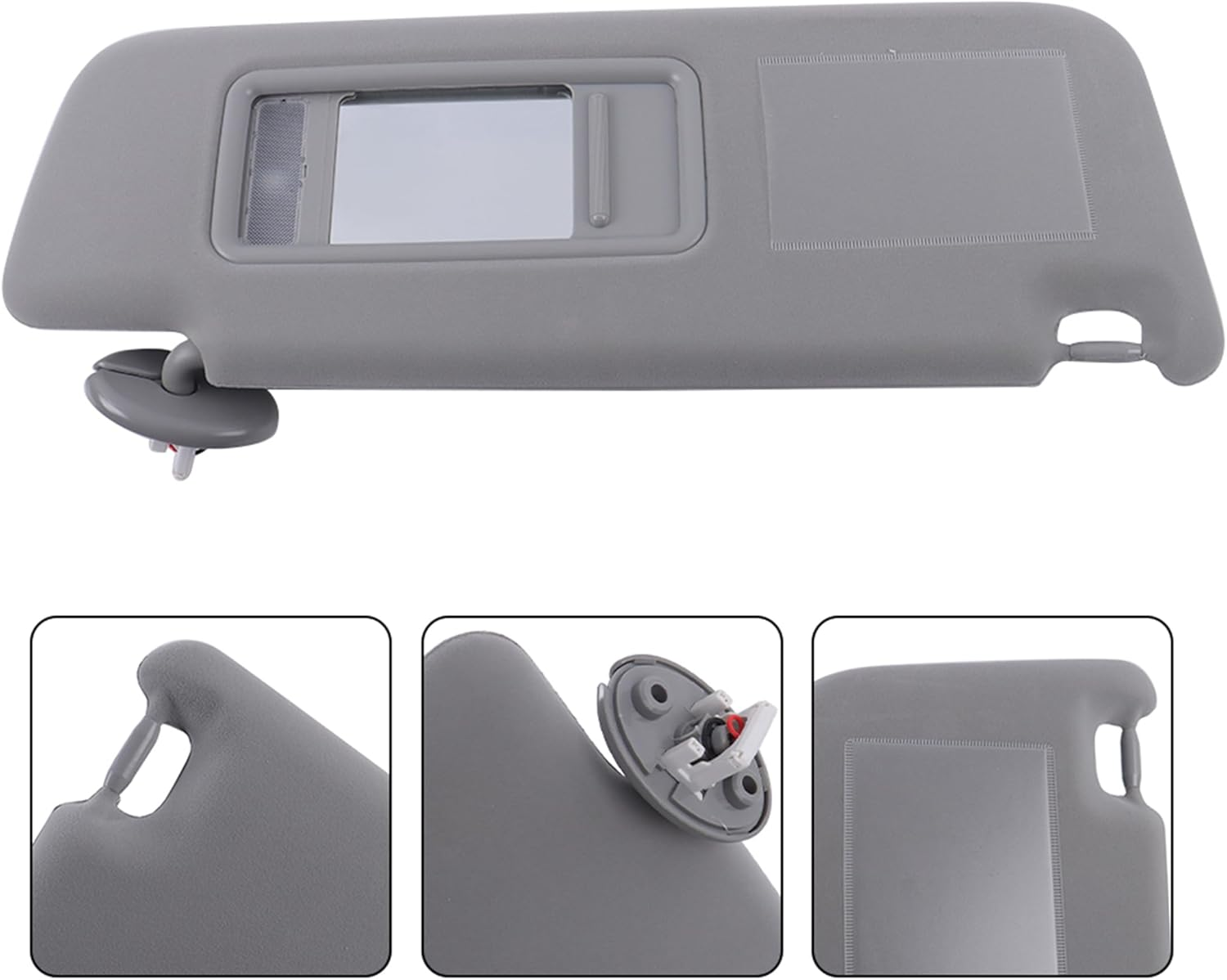 RH Driver Side Sun Visor Gray Replacement for Toyota Prado TRJ RZJ LJ KZJ KDJ GRJ120 Series image number 4