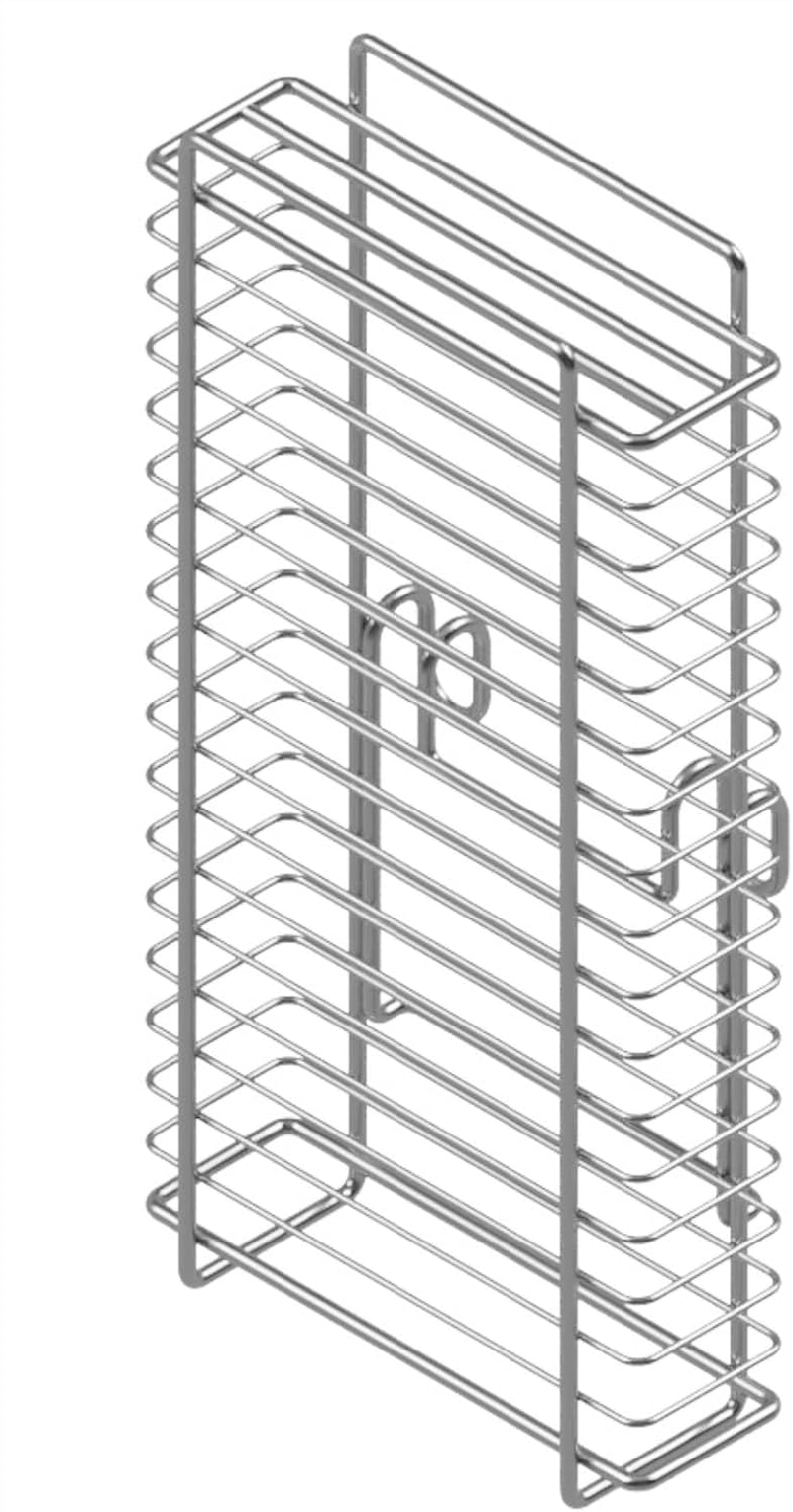 Anesty HO2166 Stainless Steel Dish Drainer Rack, Approx. Width 4.3 X Depth 2.0 X Height 8.7 Inches (11 X 5 X 22 Cm), Hook Included, Knife Stand, Kitchen, Dryer, Dish Storage, Silver image number 4