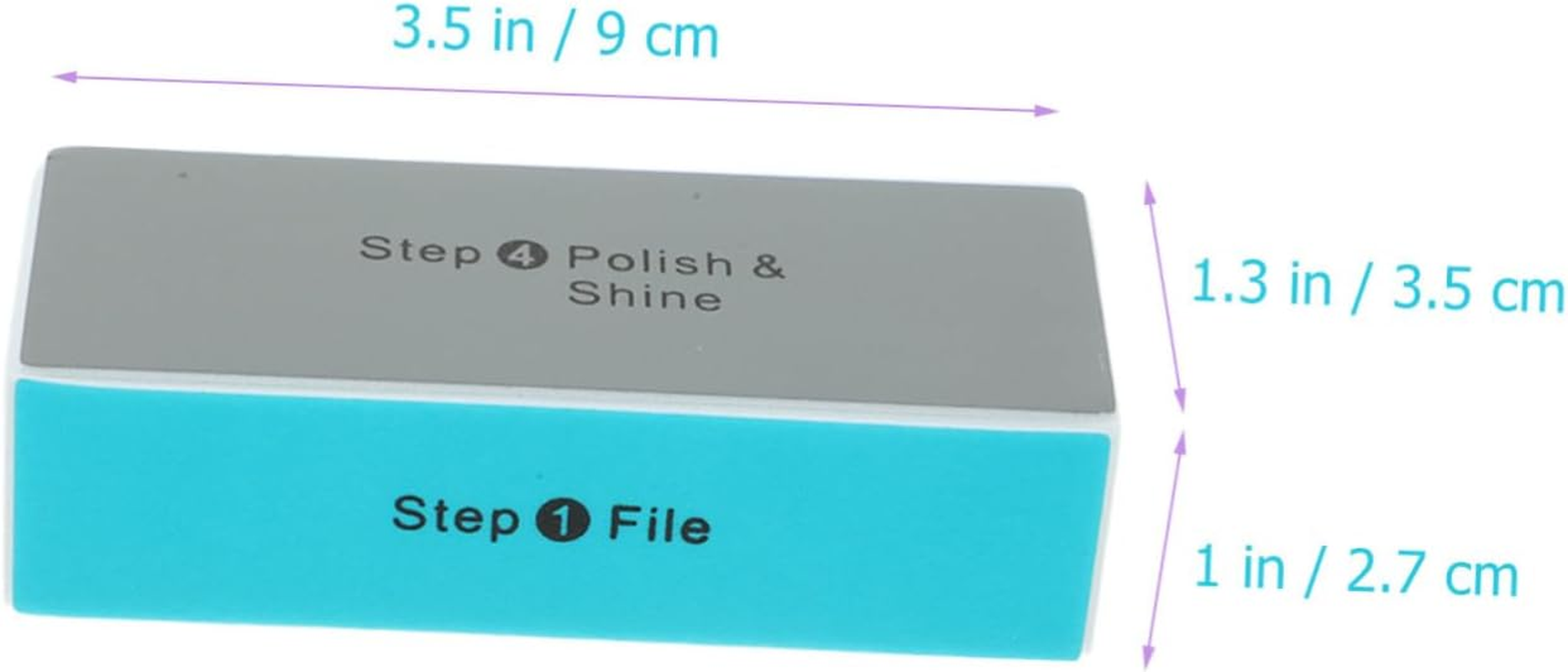 NULYLU 30Pcs Nail Buffing Sponge Sides for Grind Sanding Diy Artwork Polishing Walnut image number 3