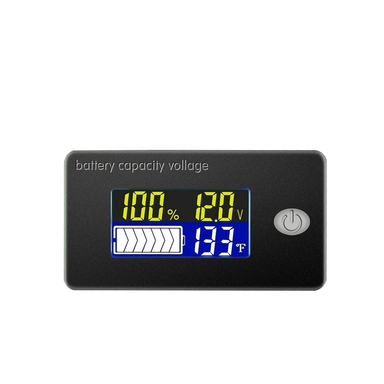 Kivner 12V/24V/36V/48V/60V/72V Battery Monitor Tester - Voltage, Capacity, Temperature Display - Lead Acid, Lithium, Lifepo4 Batteries - Cars, Marine, RV image number 5