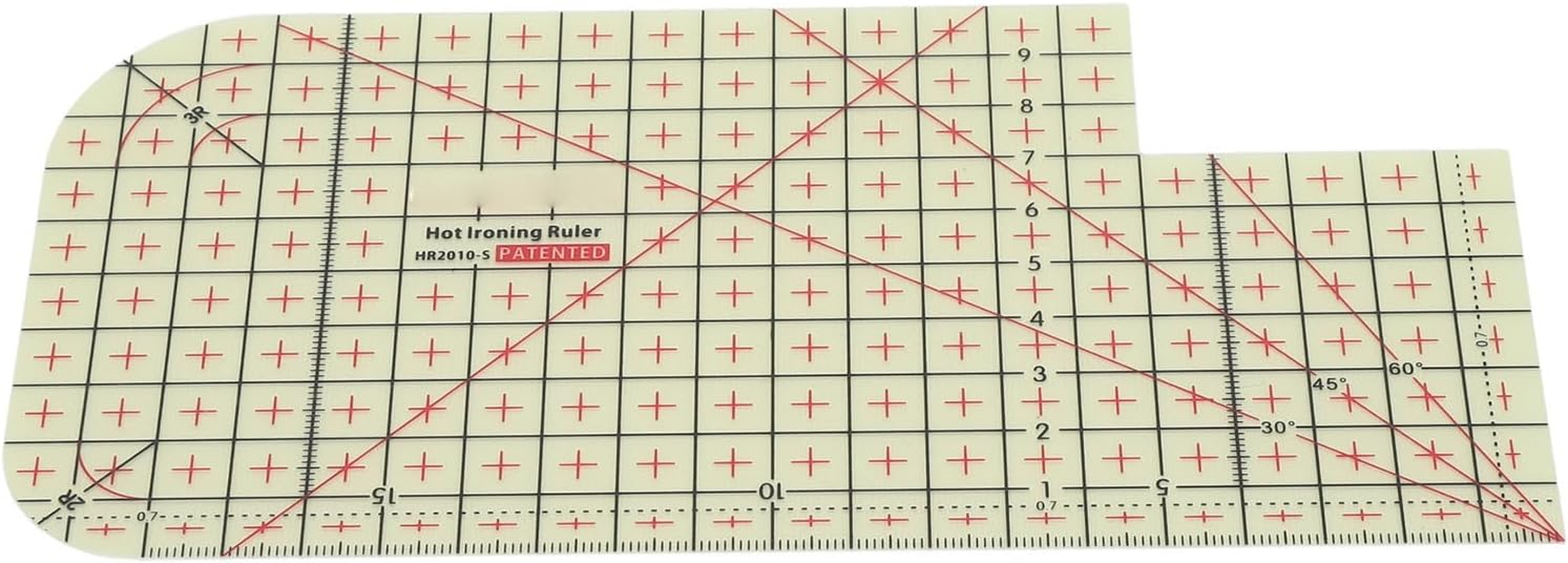Hot Hem Ruler, Heat Sewing Ironing Ruler Resin for Sewing (HR2010-5) image number 1