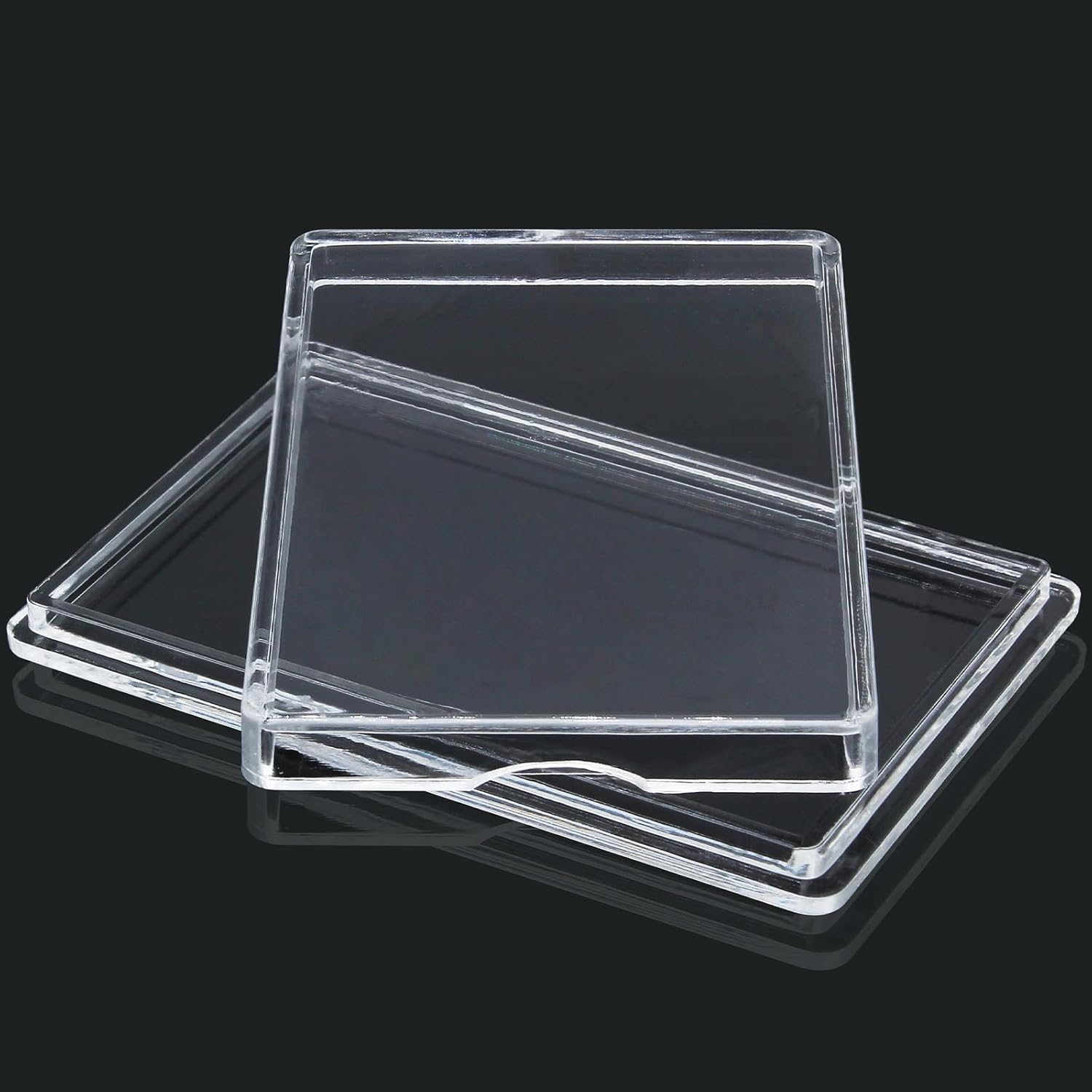 Hitefu 30PCS Silver Bar Case, 1 Oz Silver Bar Holder, Clear Plastic Silver Bar Storage Box for 1 Oz Silver Bar 1 Troy Ounce Bar image number 1