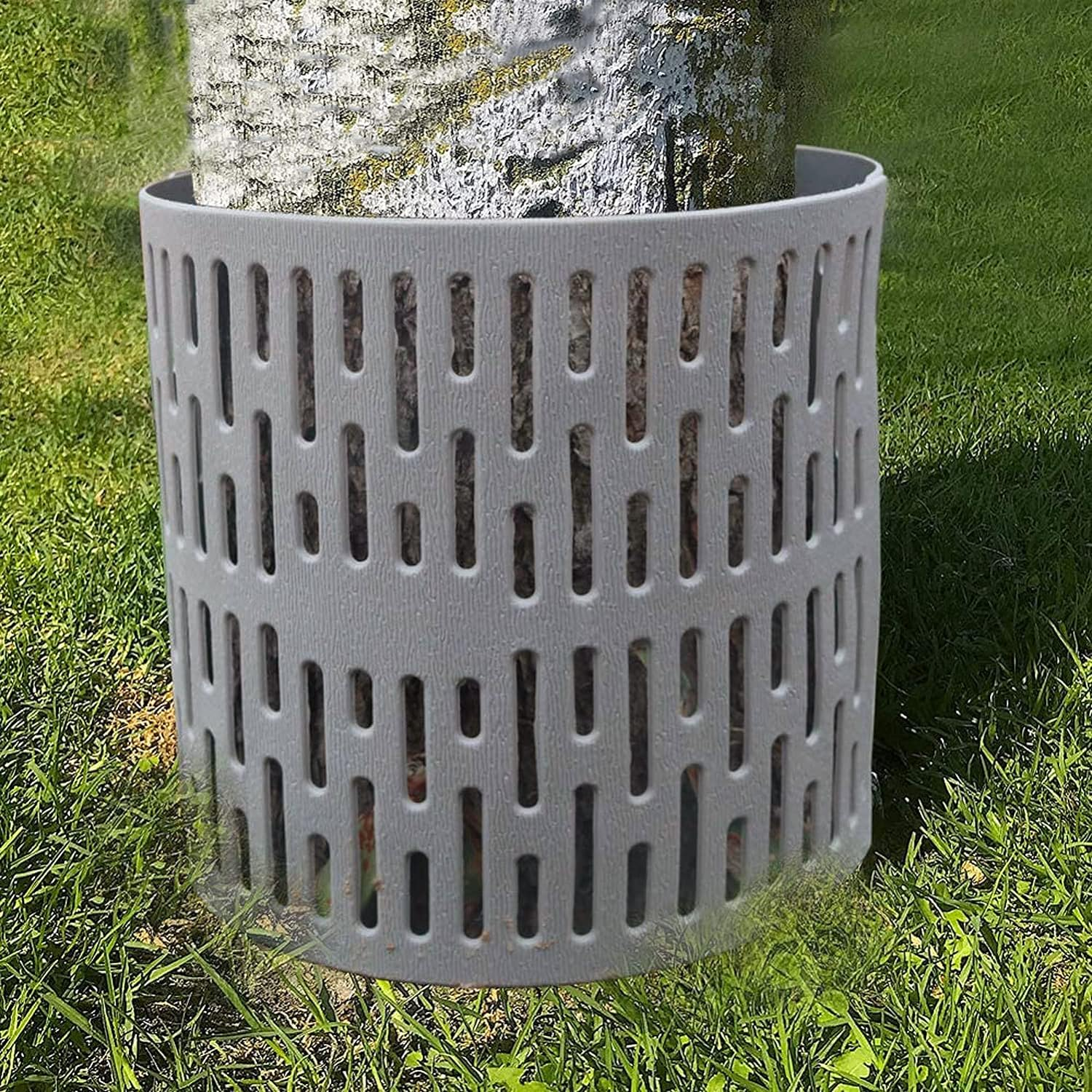 10 PCS PVC Tree Trunk Protector,Resizable New Tree Protection Fence Sapling Guard Wrap Tubes Tree Guard Bark Plant Protectors | Protects against Sun Scald,Squirrel,Mowers,Trimmers,Animals (10 PCS)