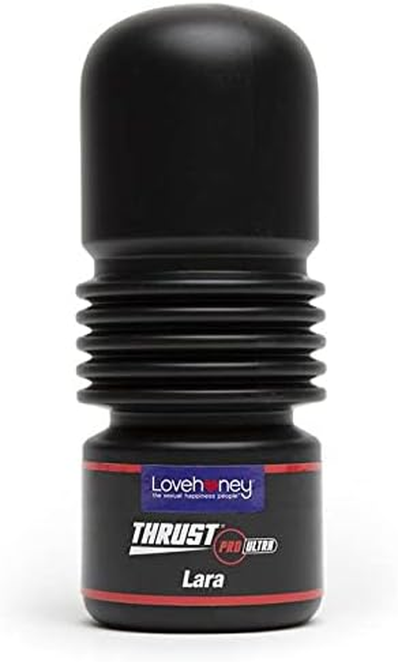 Lovehoney Thrust Pro Ultra Lara Male Masturbator Cup - 6 Inch Self Lubricating Realistic Vagina with Textured Canal - Vibrator Compatible Male Sex Toy - Waterproof - Flesh Pink image number 4