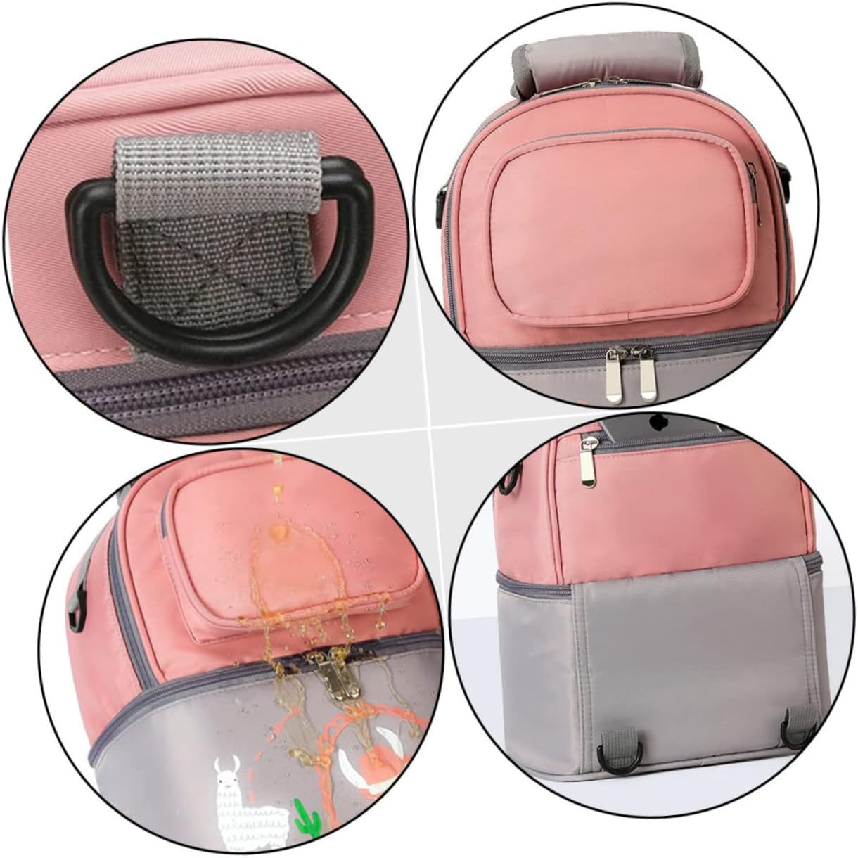 Diaper Bag Compatible Insulated Ice Pack Portable Storage Pouch for Breast Pump Bottle Milk Storage Comfortable Shoulder Straps for Mom image number 6