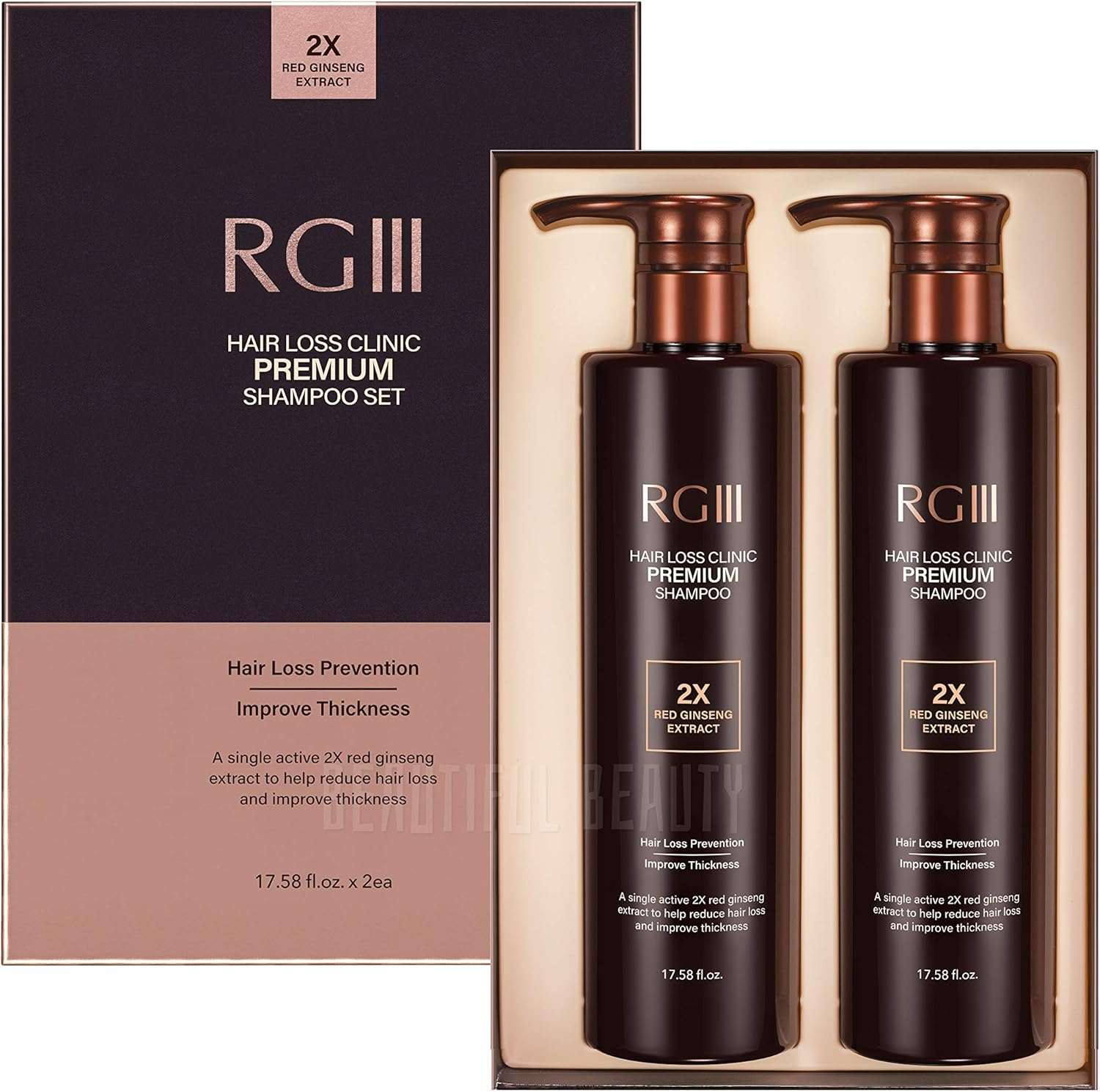 RG3 RGIII PREMIUM HAIR LOSS CLINIC SHAMPOO (ONE BOTTLE) image number 2