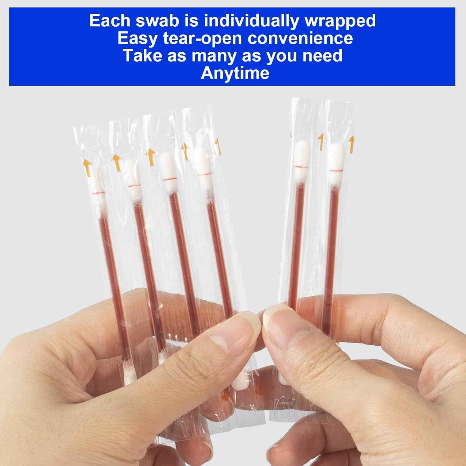 Svaha Povidone Iodine Swabsticks - 50/Box, Individually Wrapped, Iodine Solution Released When Snapped, No Drying Out, Perfect for Wound Care and Portable First Aid Kits image number 5