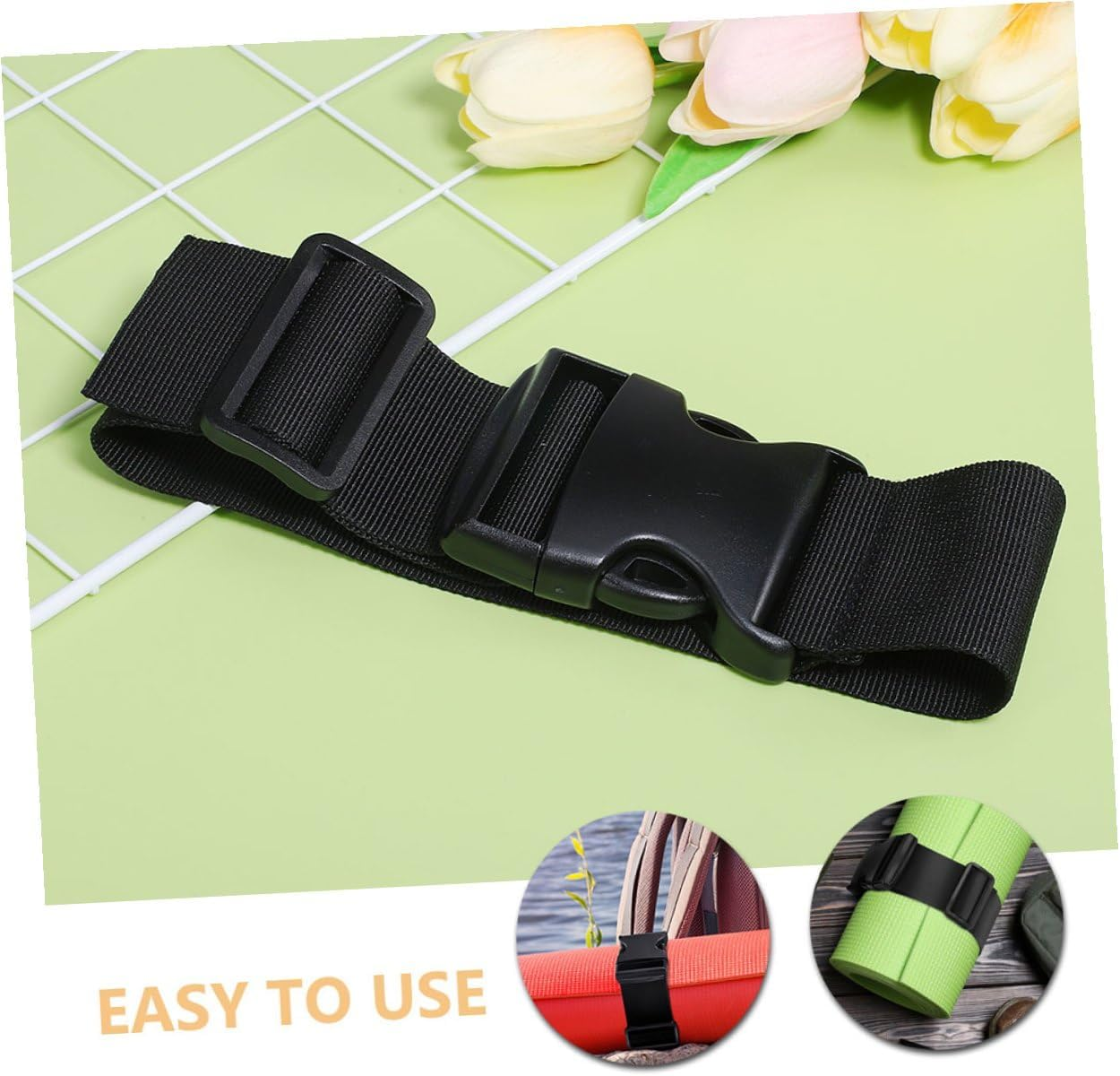 OFFSCH 4Pcs Adjustable Nylon Travel Luggage Straps with Quick-Release Buckles Wide by Long Multi-Use Suitcase Belts for Secure Packing and Outdoor Camping Gear image number 5