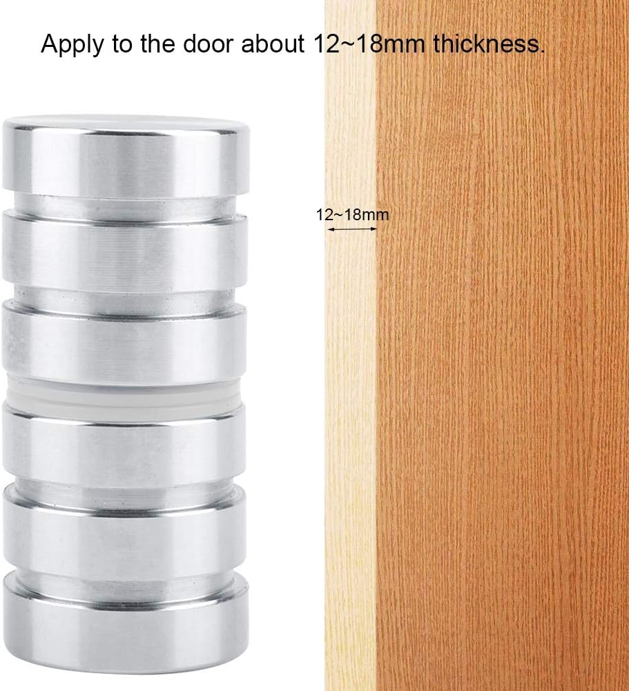 Shower Glass Door Knob Stainless Steel Bathroom round Back-To-Back Handle Pull Hardware image number 3