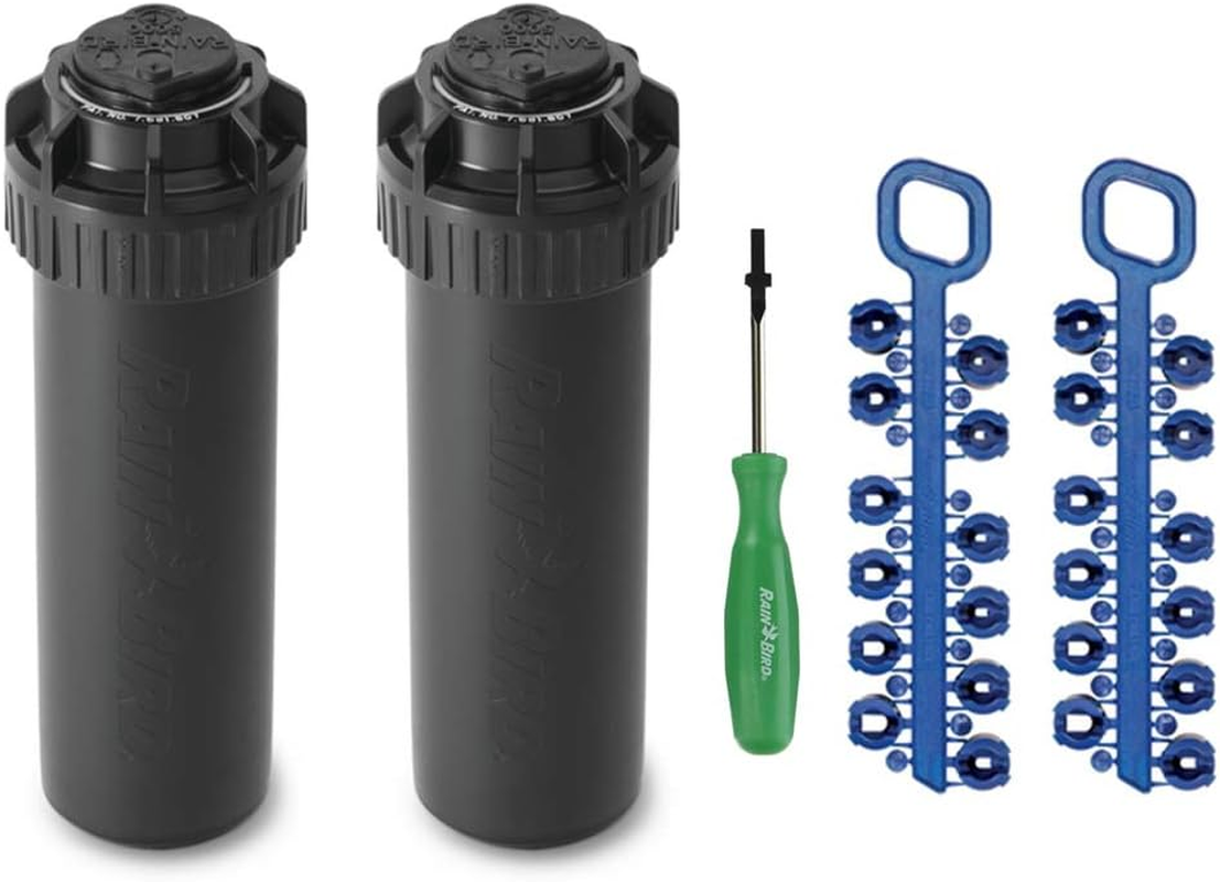 Rain-Bird 5000 Series Rotor Sprinkler Head - 5004 PC Model, Adjustable 40-360 Degree Part-Circle, 4 Inch Pop-Up Lawn Sprayer Irrigation System - 25 to 50 Feet Water Spray Distance (Y54007) (2 Pack) image number 2