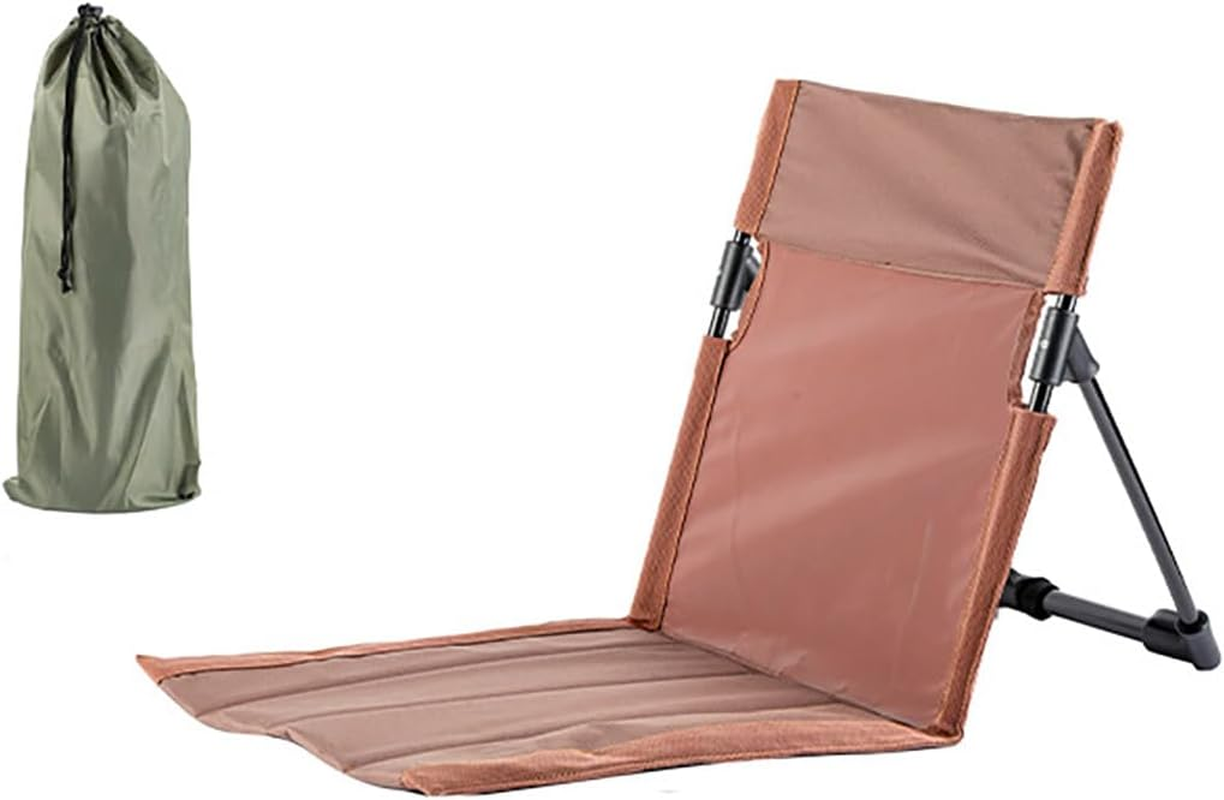 AIMALL Outdoor Folding Chair, Ultra-Light Portable Camping Stool, Sponge-Filled Oxford Fabric Seat, Adjustable Backrest, Ideal for Camping, Fishing, 16.54" Height