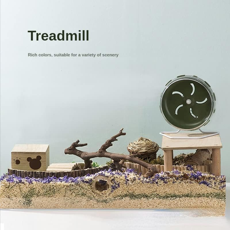 NW 1776 Hamster Running Wheel, Small Animal Running Wheel, Hamster Cage Supplies (Green-L) image number 2