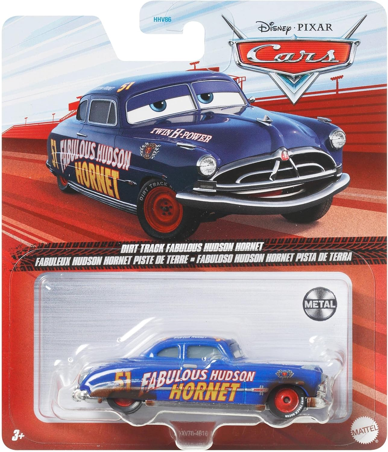Disney Pixar Cars 3 Dirt Track Fabulous Hudson Hornet Die-Cast Vehicle
