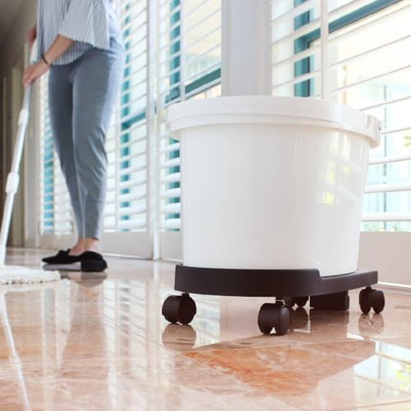 White Magic Spin Mop Trolley &ndash; Effortless Movement & 360-Degree Maneuverability &ndash; Compatible with White Magic Spin Mop Buckets &ndash; Secure Bucket Holder &ndash; Pressure-Activated Brake for Stability image number 5