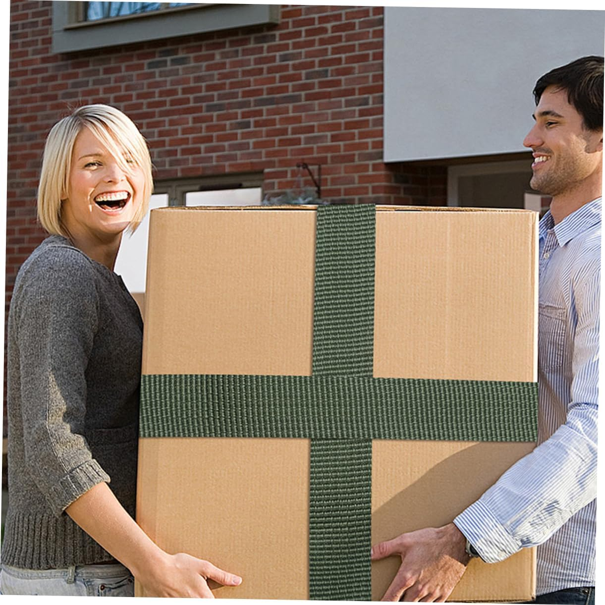 ANDRESLAD 6Pcs Luggage Tie Belt Car Luggage Fixing Belt Tightening Rope Cargo Strap image number 2