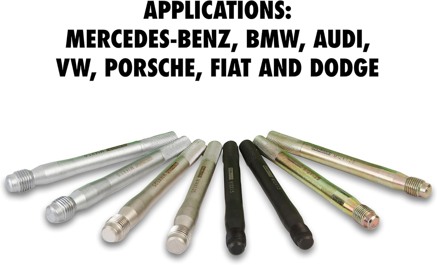 OEMTOOLS 24233 Wheel Stud Alignment Pin, 8-Piece Set, Wheel Alignment & Balancing Tools for Bolts, Euro Tool, Wheel Alignment Tool, Automotive Wheels image number 3