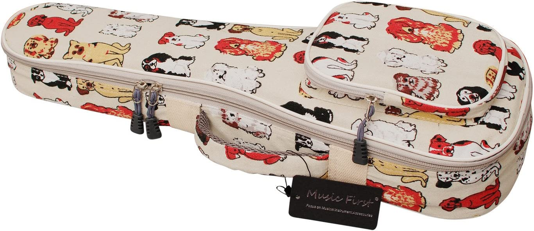 MUSIC FIRST Cotton 21&ldquo; Soprano MR Dog Ukulele Case Ukulele Bag Ukulele Cover, Original Design. !