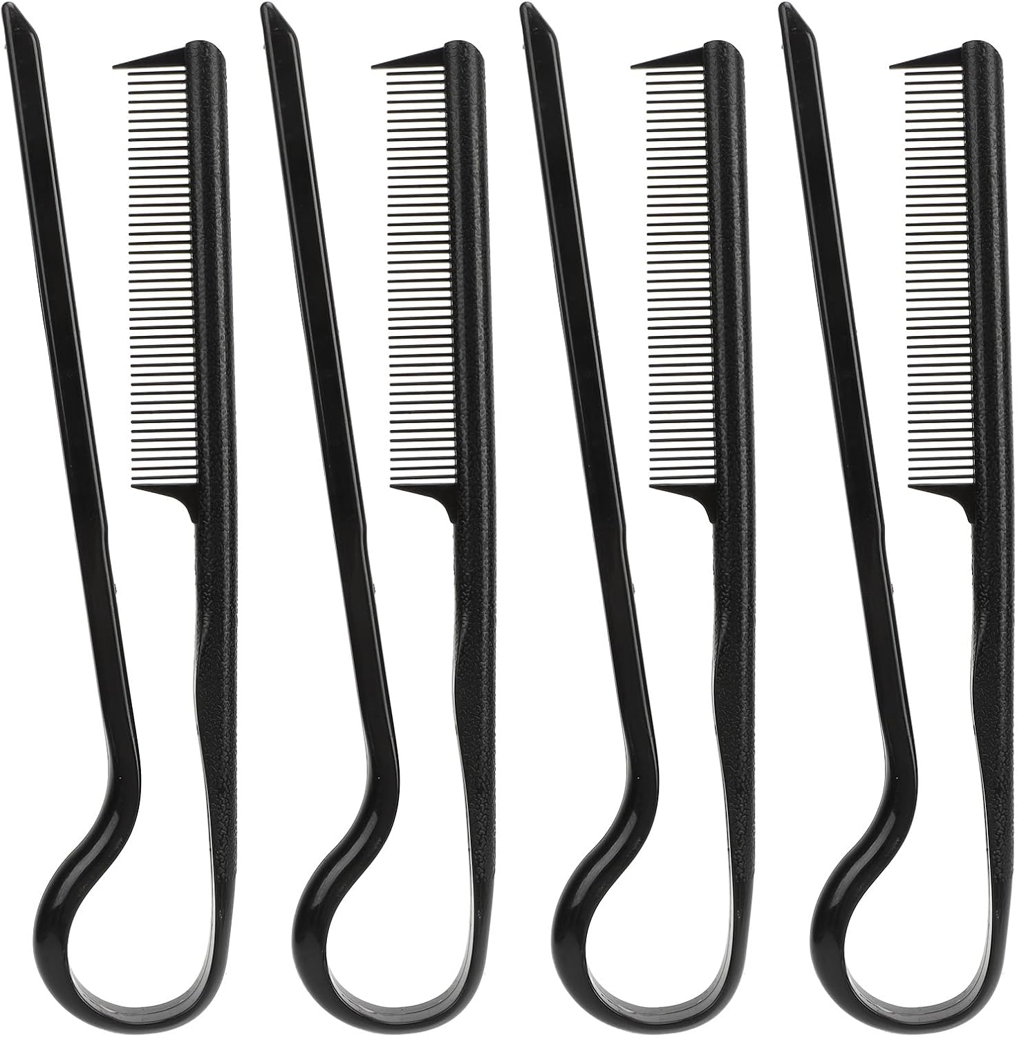 10Pcs V Shaped Styling Hair Comb, Plastic round Teeth Heat Resistant Comb, Help Gently Detangle and Smoothly Curly Hair for Outdoor Adventures, or Travel image number 3
