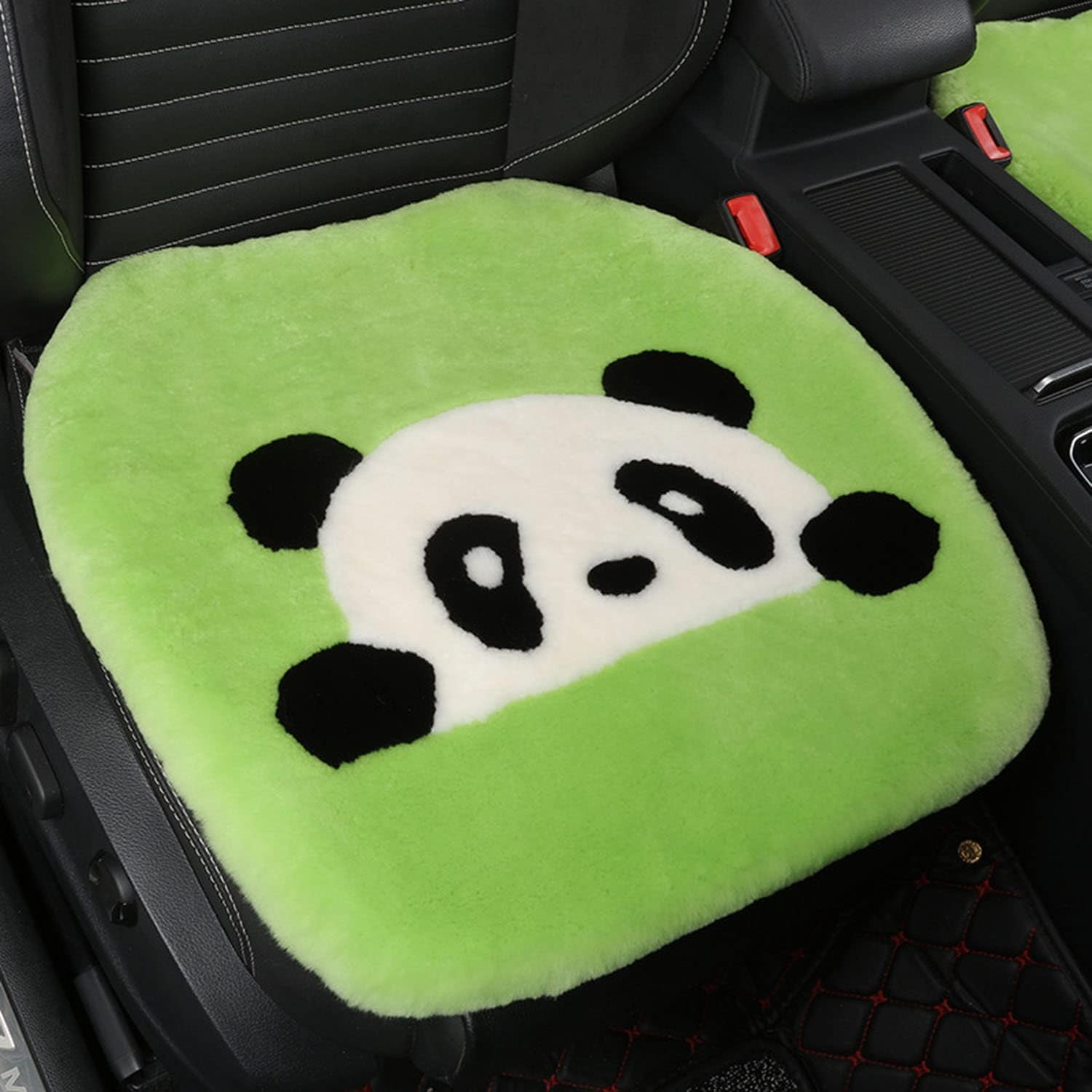 MLOVESIE Genuine Sheepskin Car Seat Cushion Natural Fur Wool Seat Cover for Cars Trucks SUV Soft Comfort Office Chair Protector Pad Car Accessories Universal Fit