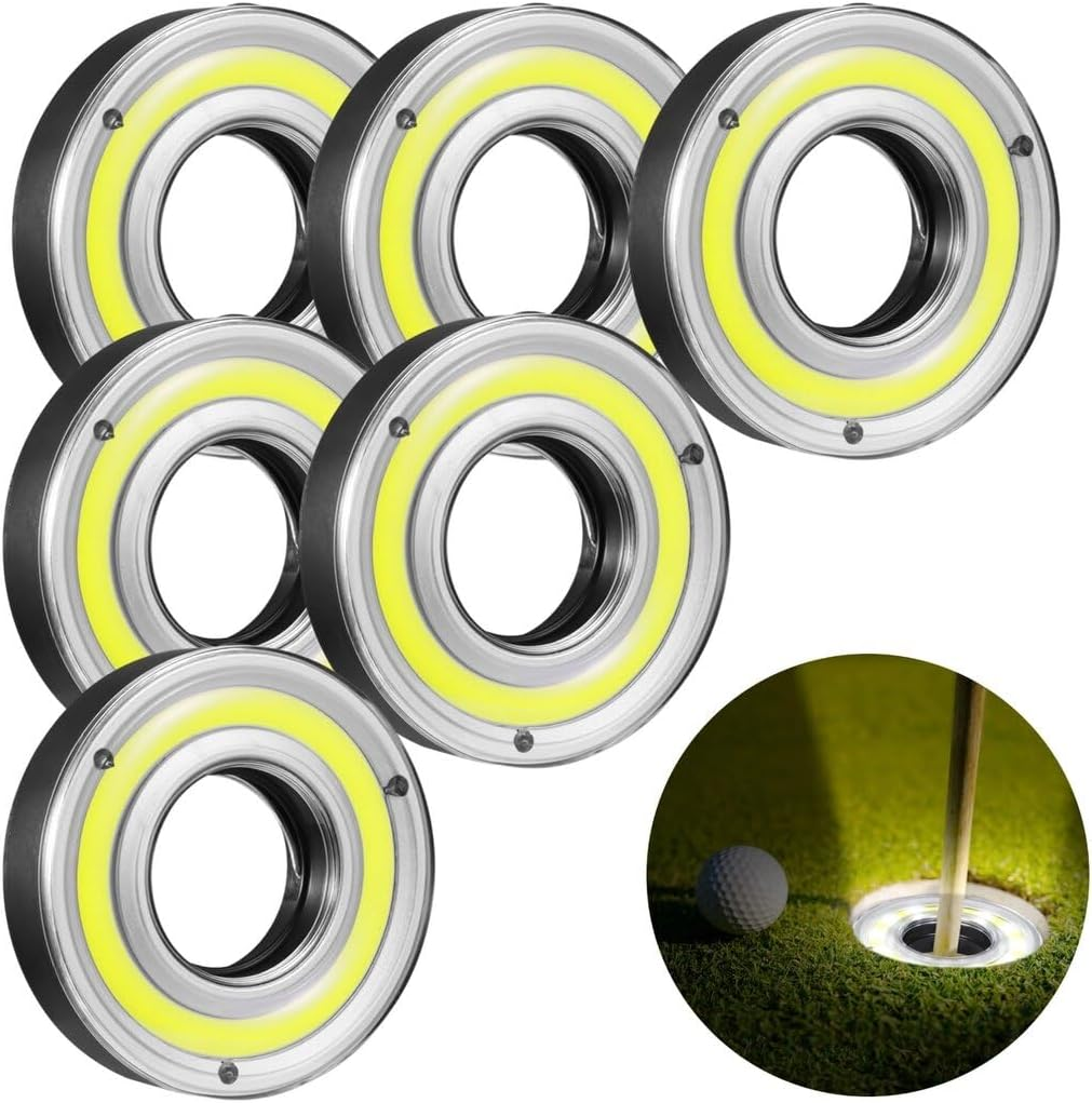 LED Glowing Golf Hole Lights 6 Pcs image number 2