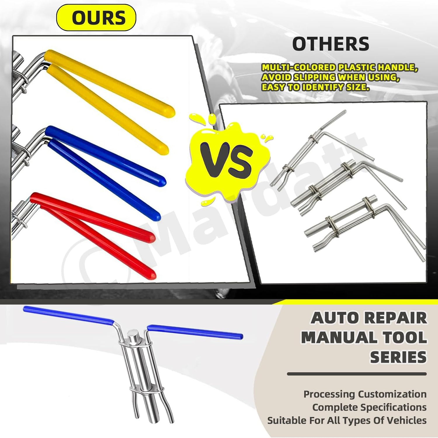 5Pcs Hydraulic Seal Installation Tools with Pick and Hook Set, 3 Sizes Cylinder Piston Rod Seal Install Tools Hydraulic U-Cup Seal Installation Tool Kit for Installing Automotive Marine image number 1
