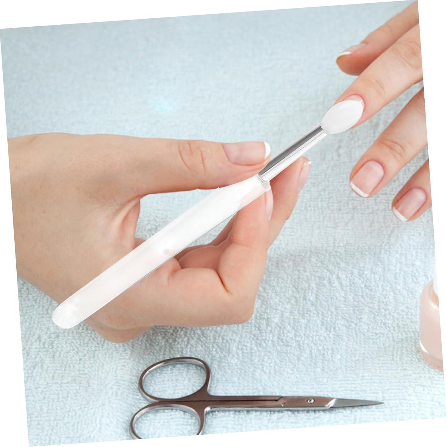 DEARMAMY 20Pcs Silicone Nail Applicator Brush Nail Polish Brush for Art Pigment Applicator for Reusable Art Tools image number 2