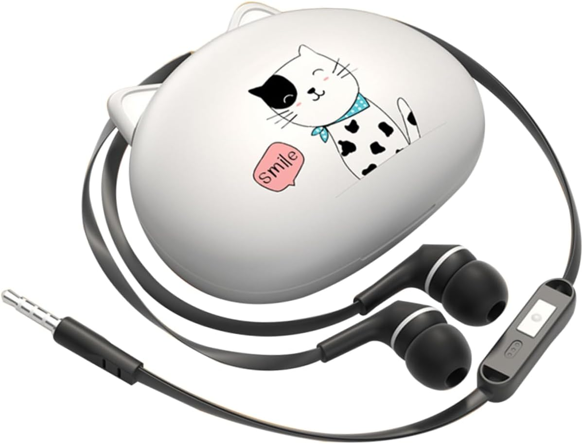 PERSELOSO Wired In-Ear Earphones with Microphone for Phones, Compatible Headset with Volume Control, Portable Inner Ear Wired Earbuds for Calls and Music Listening image number 5