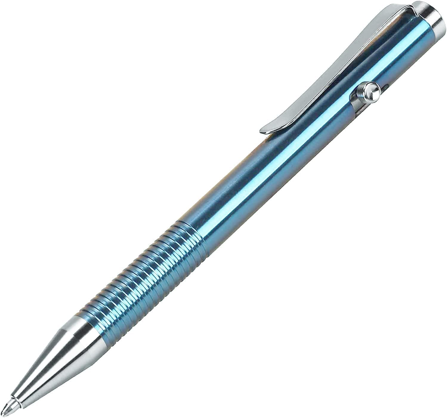SMOOTHERPRO Titanium Ballpoint Pen Stainless Steel Pen Compatible with Parker Refill for EDC Signature Color Grey (Ti951)